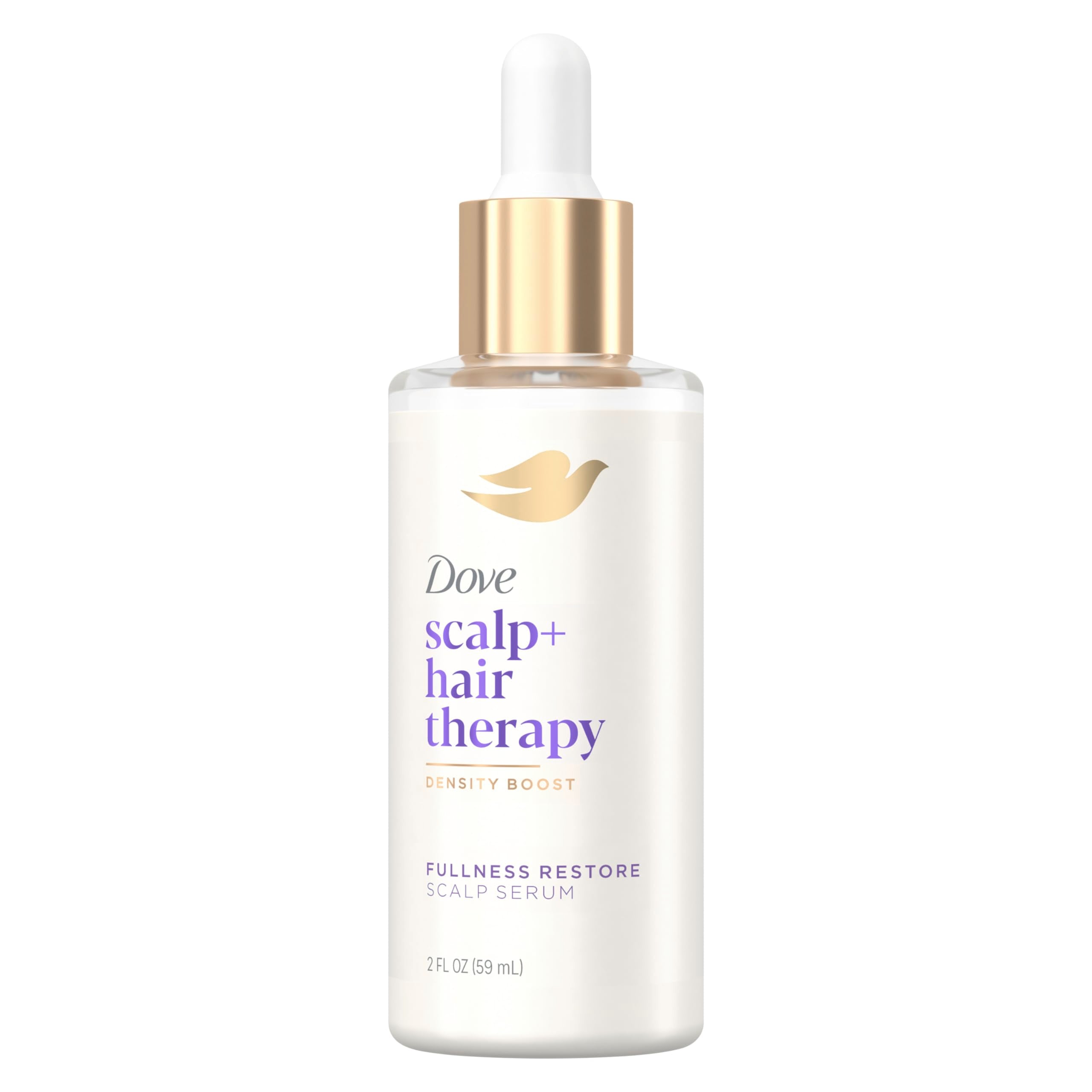 Dove Density Boost Serum with Vitamin B3, Zinc and 0% Sulfates - Hair Fullness Restorer for Visibly Boosting Hair Density, 2 oz