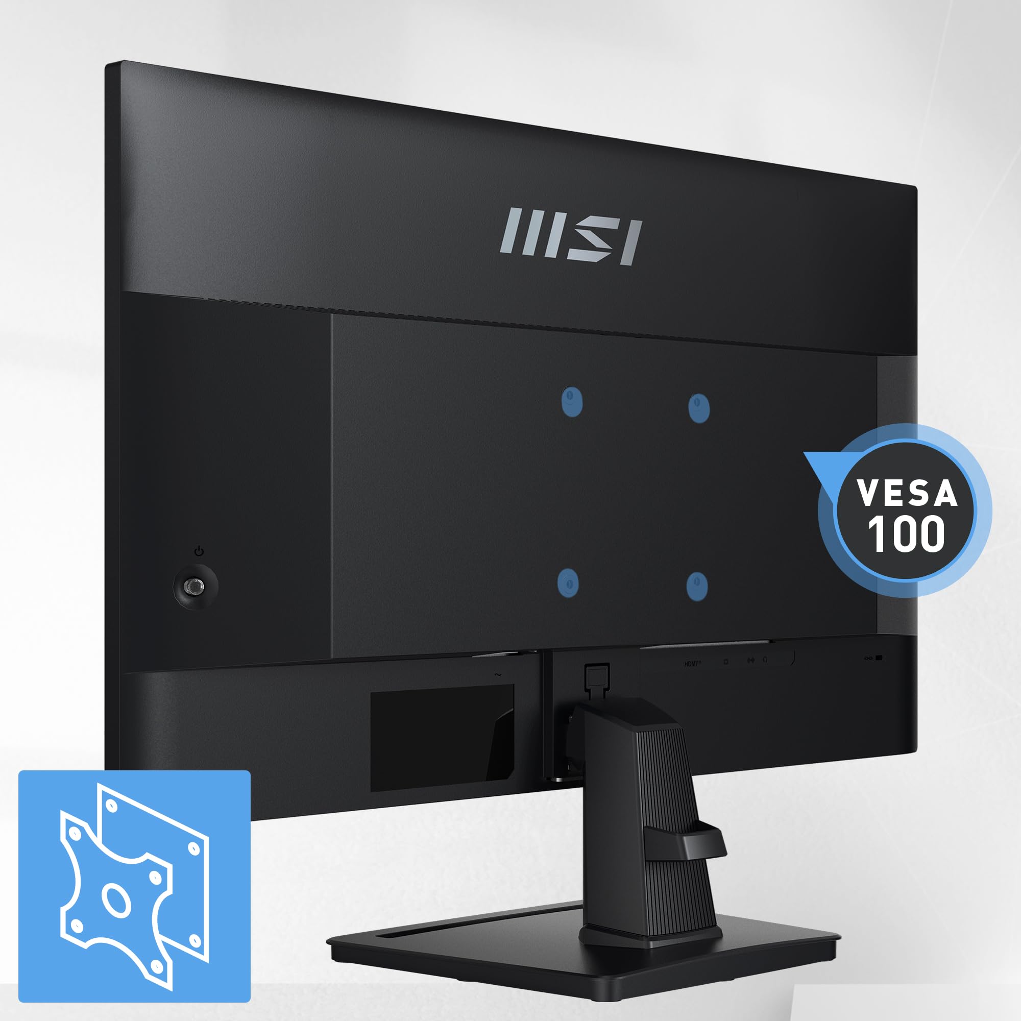 MSI PRO MP275Q 27 Inch WQHD Office Monitor - 2560 x 1440 IPS Panel, 100 Hz, Eye-Friendly Screen, Built-in Speakers, Tilt-Adjustable - HDMI 2.0b, DP (1.2a)