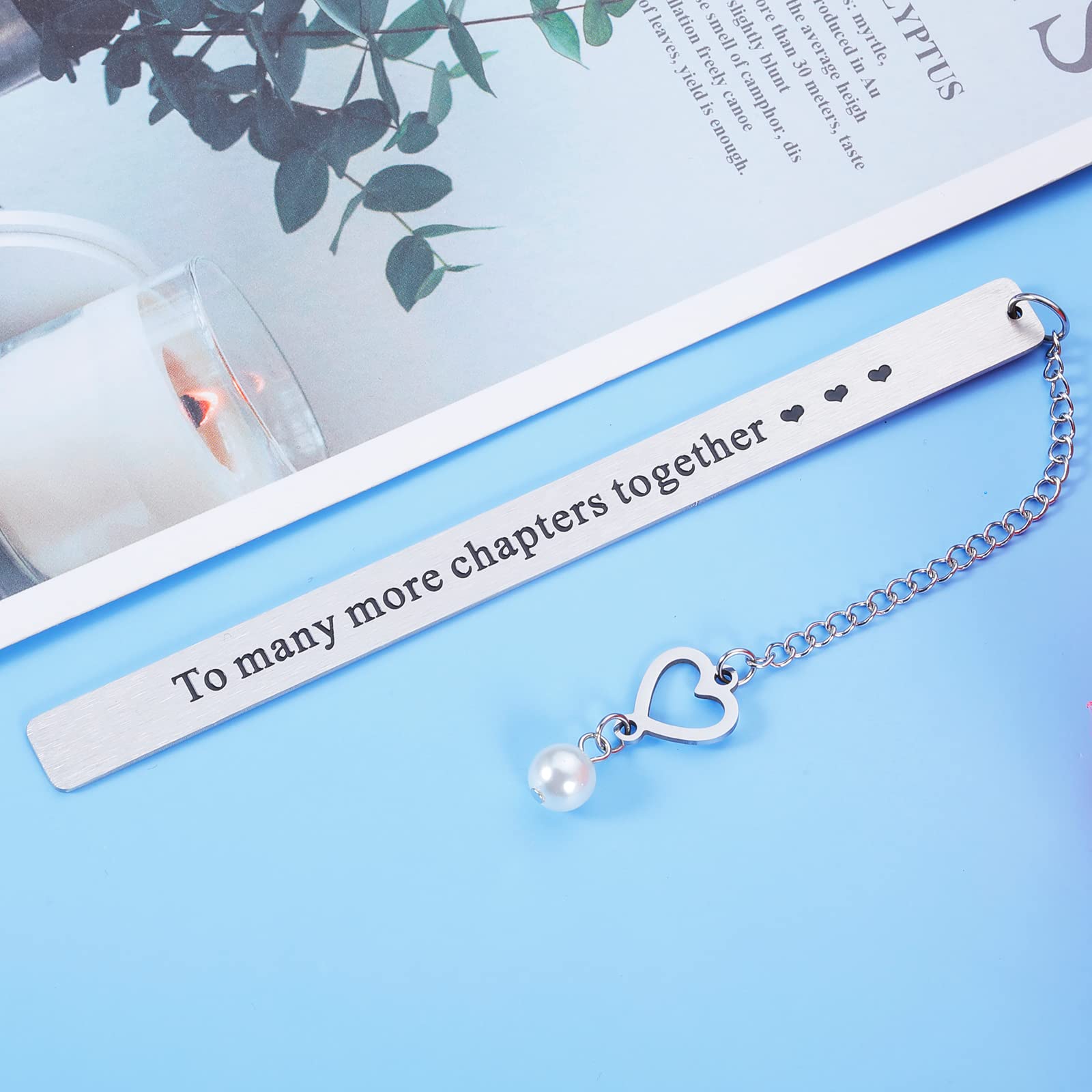 6th Anniversary Bookmark Gifts for Couples 10 Year Anniversary Tin Gifts for Women Men 10th Anniversary Birthday Wedding Engagement Christmas Gift for Girlfriend Wife