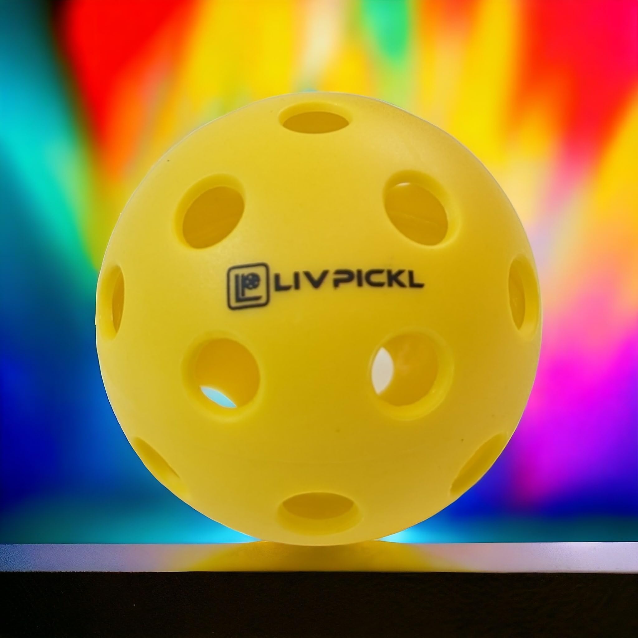 LIV PICKL Pickleballs | 26 Holes | Indoor | Soft Court | High Visibility and Good Balance | Official Size & Weight - Durable - High Bounce