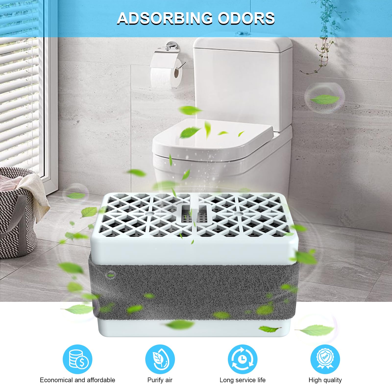 TOTO-Washlet Deodorizer Filter, THU9476 Deodorizing Cartridge Air Filter Compatible with TOTO S300 S350E C100 C200 700H-2Pack