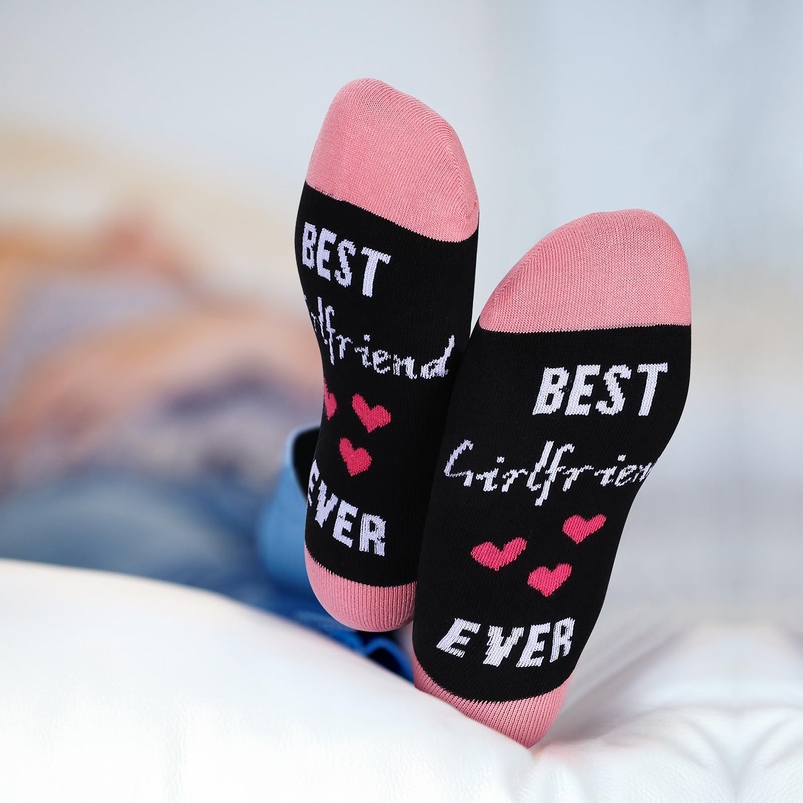 Birthday Gifts For Women, Christmas Socks Gifts For Her, Best Girlfriend Ever Socks Novelty Funny Socks, Unique Gifts Idea