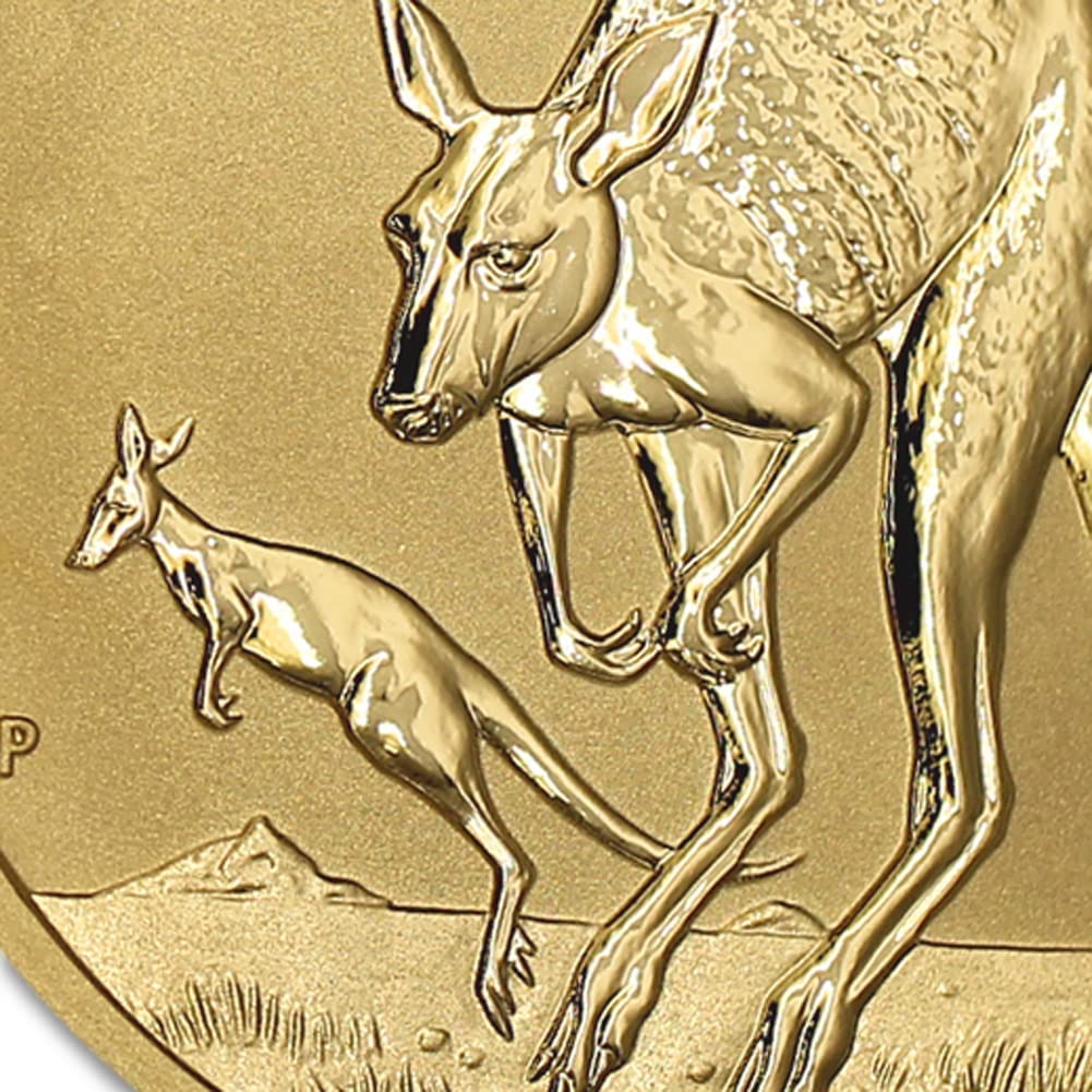 2022 P 1/10 oz Australian Gold Kangaroo Coin Brilliant Uncirculated (in Capsule) with Certificate of Authenticity $15 Seller BU