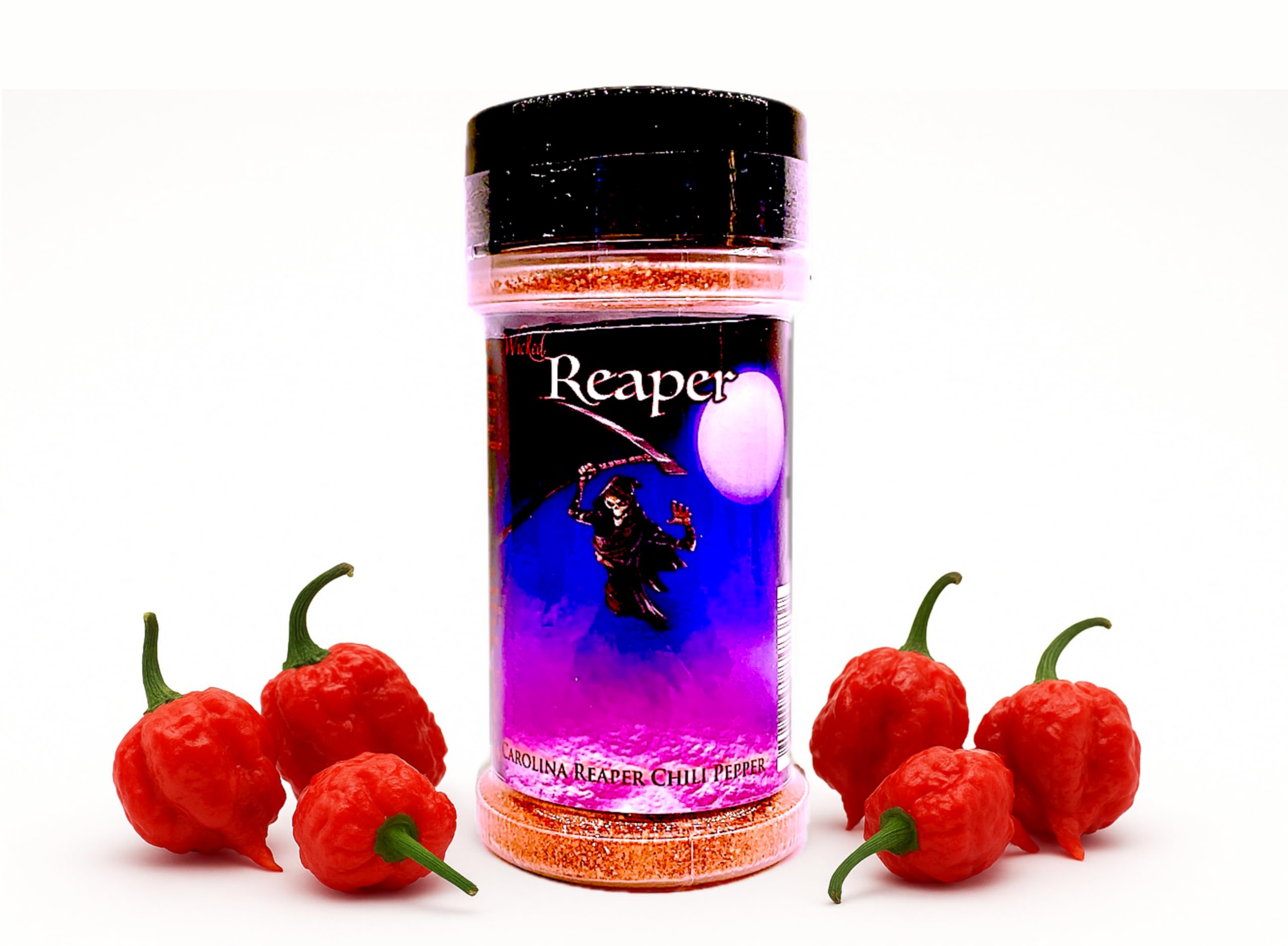 Wicked Tickle & Wicked Reaper World's Hottest Spice Gift Set – Carolina Reaper, Ghost Pepper, and Scorpion Chili Products Plus Free Sauce