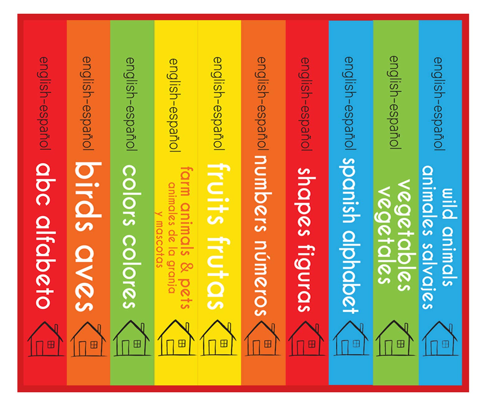 My First English - Español Learning Library (Mi Primera English - Español Learning Library): Boxset of 10 English - Spanish Board Books (Spanish Edition)