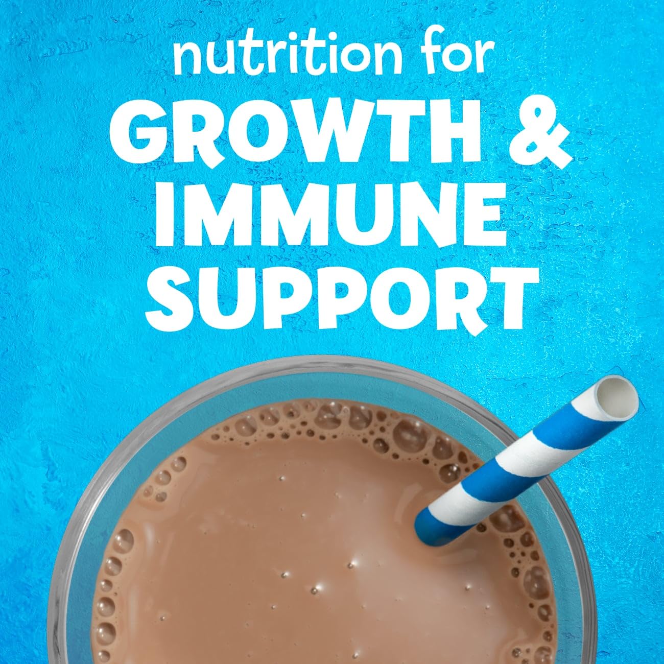 PediaSure Grow & Gain With Immune Support, Kids Protein Shake, Chocolate, 8-fl-oz Bottle, 6 Shakes