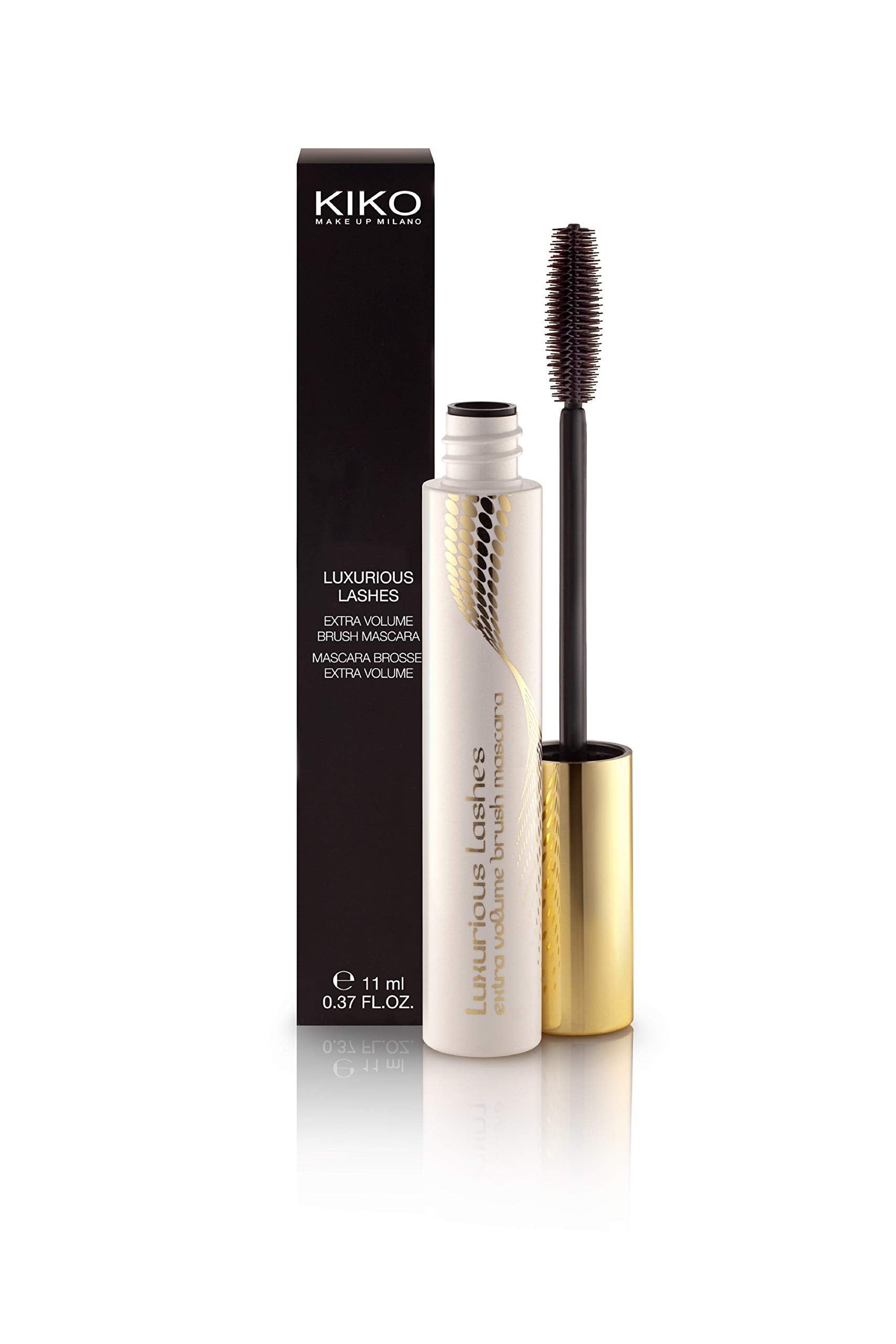 KIKO Milano New Luxurious Lashes Extra Volume Brush Mascara | Volume- And Definition-enhancing Mascara