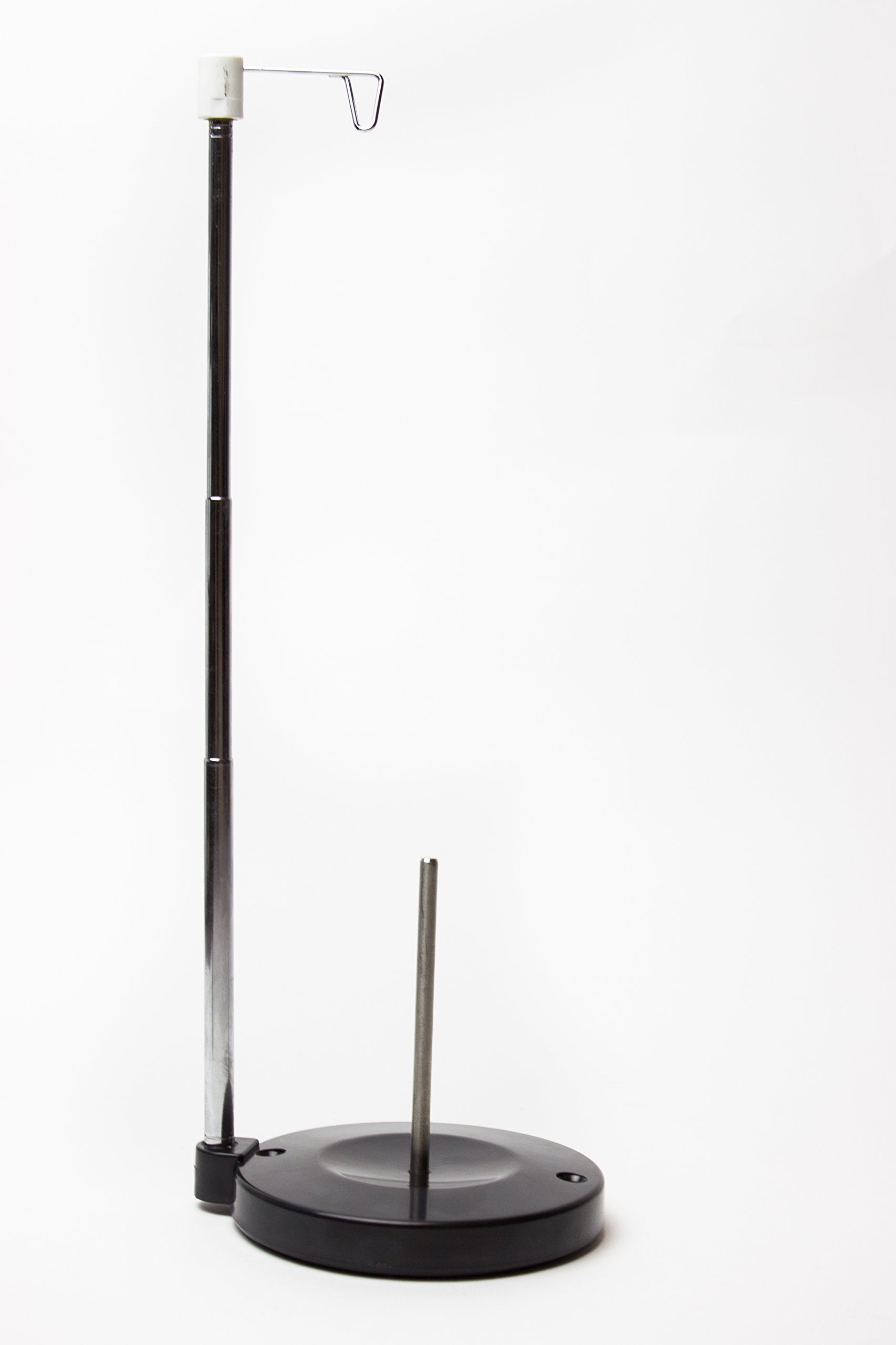 Embroidex Adjustable Single Thread Spool Holder – Stand alone Embroidery, Sewing or Quilting Thread Holder or Stand – Ensures Smoother Feed = Heavy Plastic Base