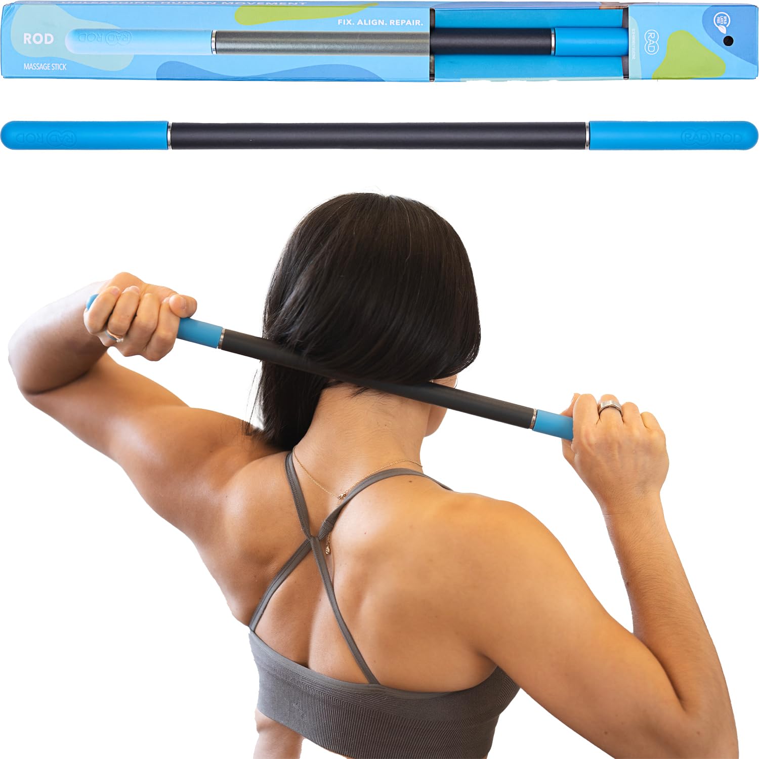 RAD Rod Massage Roller Stick - Myofascial Release Roller for Legs, Sho