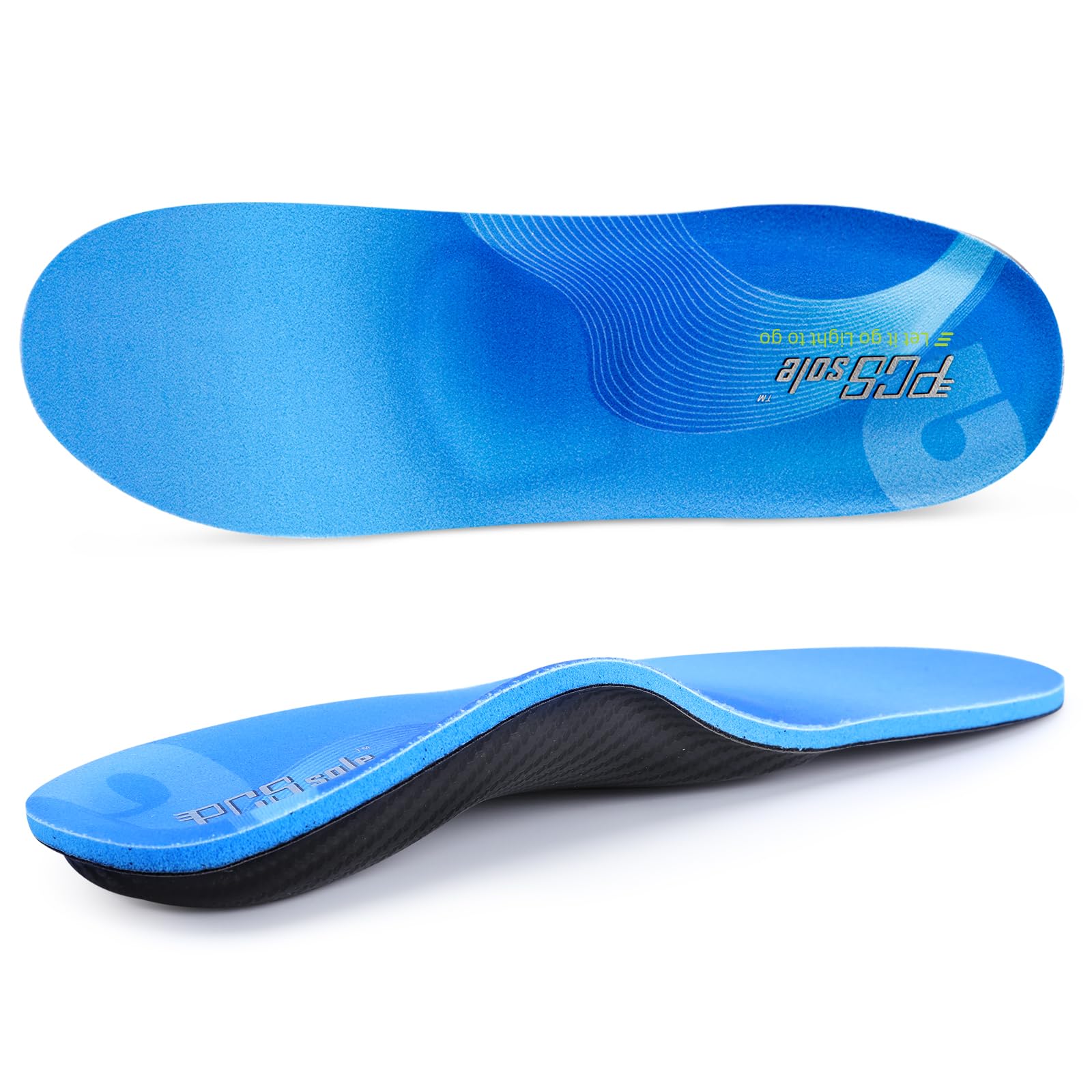 PCSsole Foot Pain Relief Orthotics Insoles,High Arch Support Shoe Inserts for Flat Feet,Plantar Fasciitis,Heel Pain,Metatarsalgia,Over Pronation for Men and Women 29.5cm