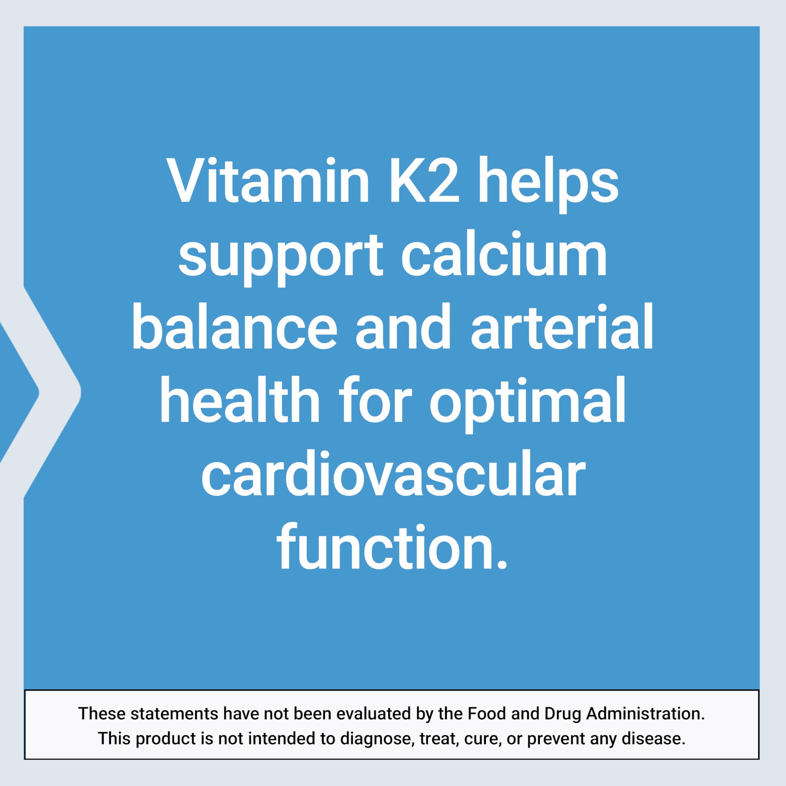 Life Extension Low Dose Vitamin K2 – Supports Arterial Health – Non-GMO, Gluten-Free – 90 Softgels