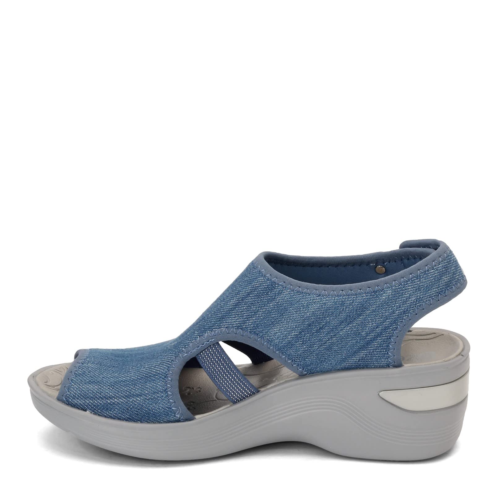 BZees womens Dream Denim Ankle Straps 7.5 W