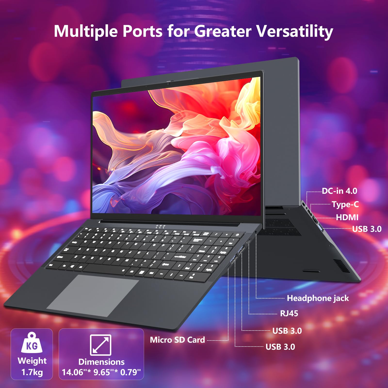 Gaming Laptop i5, 16 inch Laptop Computer Up to 3.60GHz, 2026 Laptop Computers with 16GB RAM 512GB SSD, FHD 1920x1200, 180° Angle Open, Backlit Keyboard, HDMI, Lap top for Student Business Work