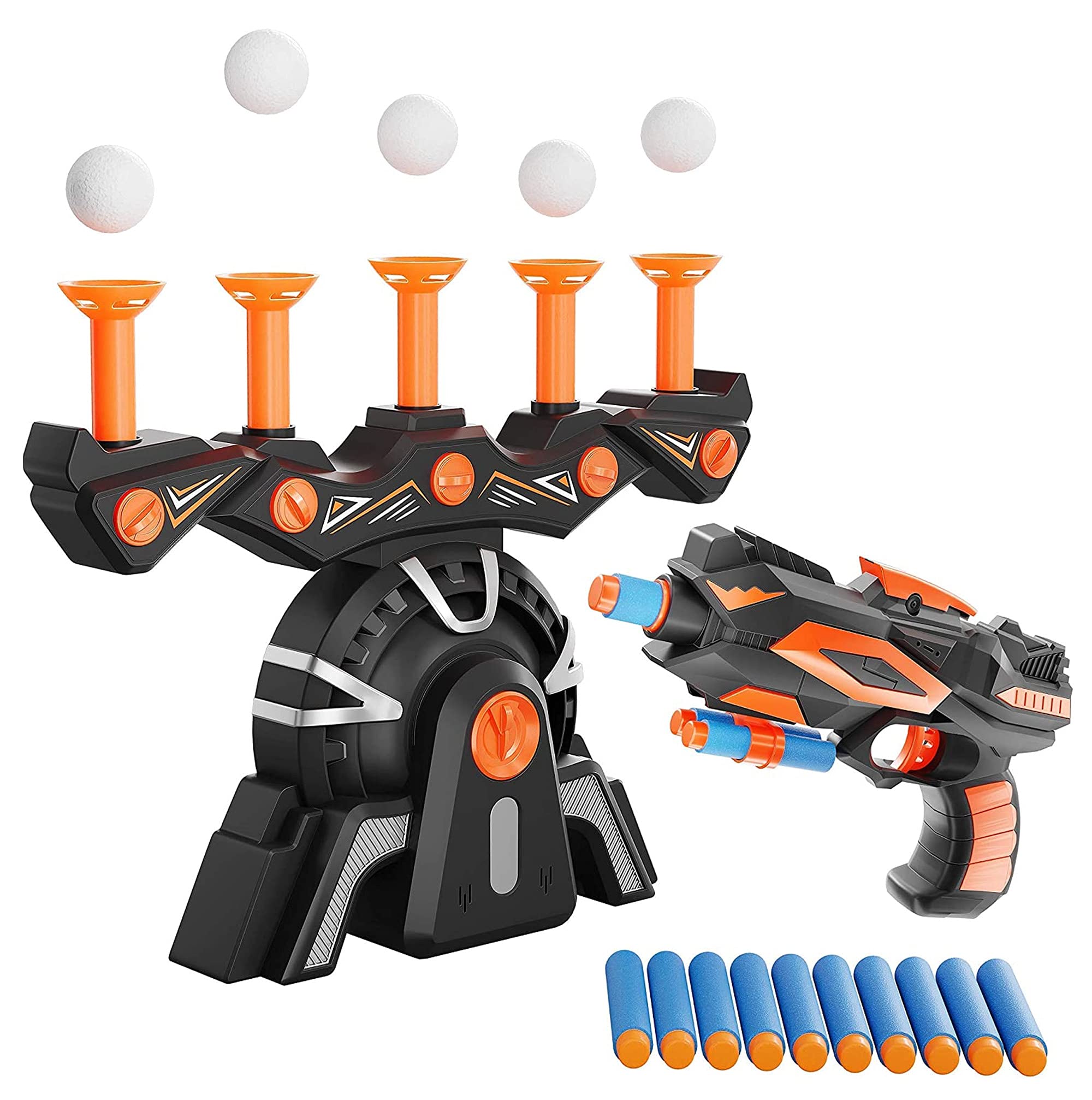 Hover Shot Shooting Toy for Kids - Ball Target Game for Nerf Gun - Cool Birthday Gifts Toys for Boys Age 6+ Year Old Boy Best Teenage Gift Idea - Gun, Targets & Darts - Powered by Plug or Batteries