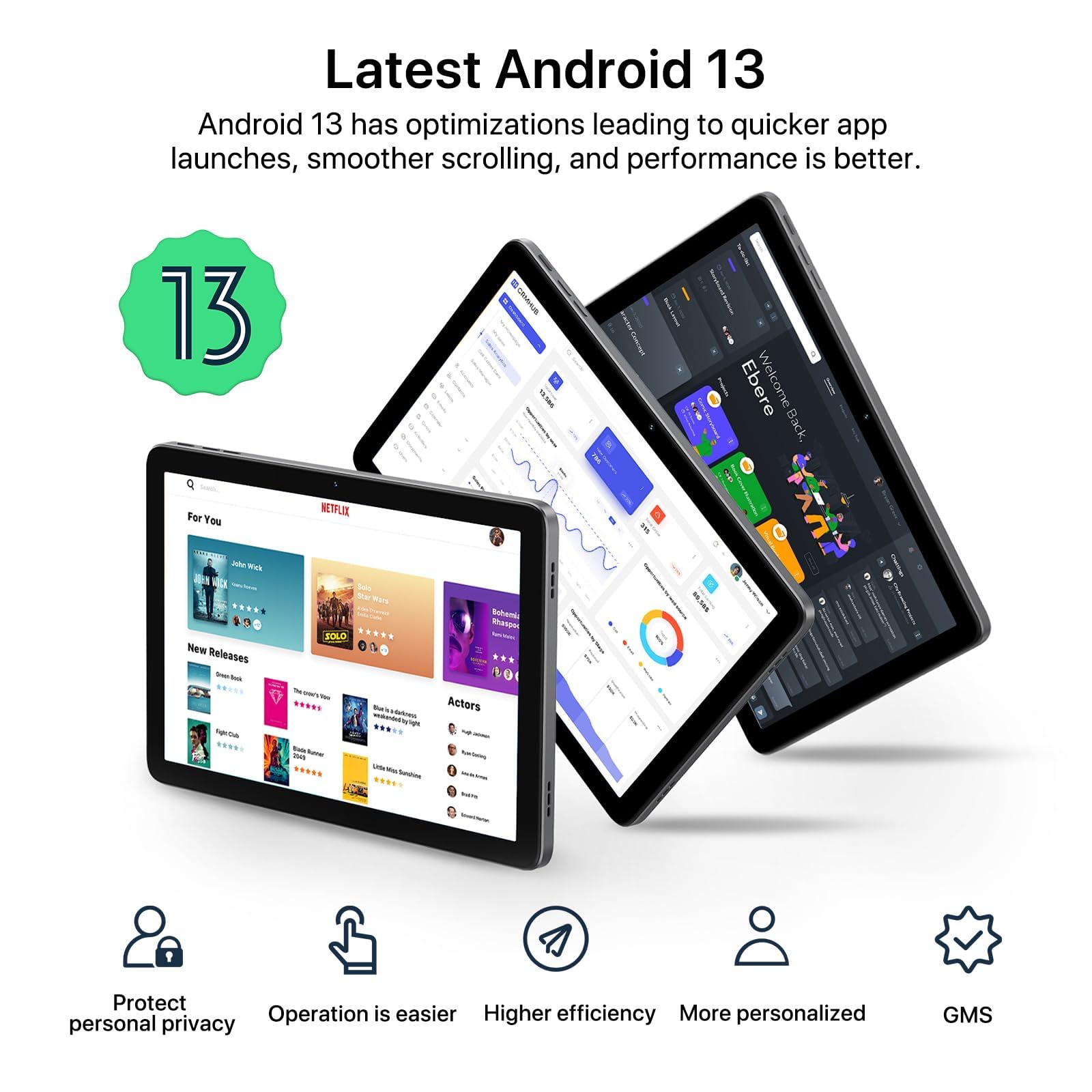 UMIDIGI 10 inch Android 13 Gaming Tablet with Helio G99 Octa Core Processor 16GB (8+8Extend) RAM & 128GB (up to 1TB) ROM, 4G LTE Tablet with Dual SIM Card Slots GPS Bluetooth Cellular and WiFi