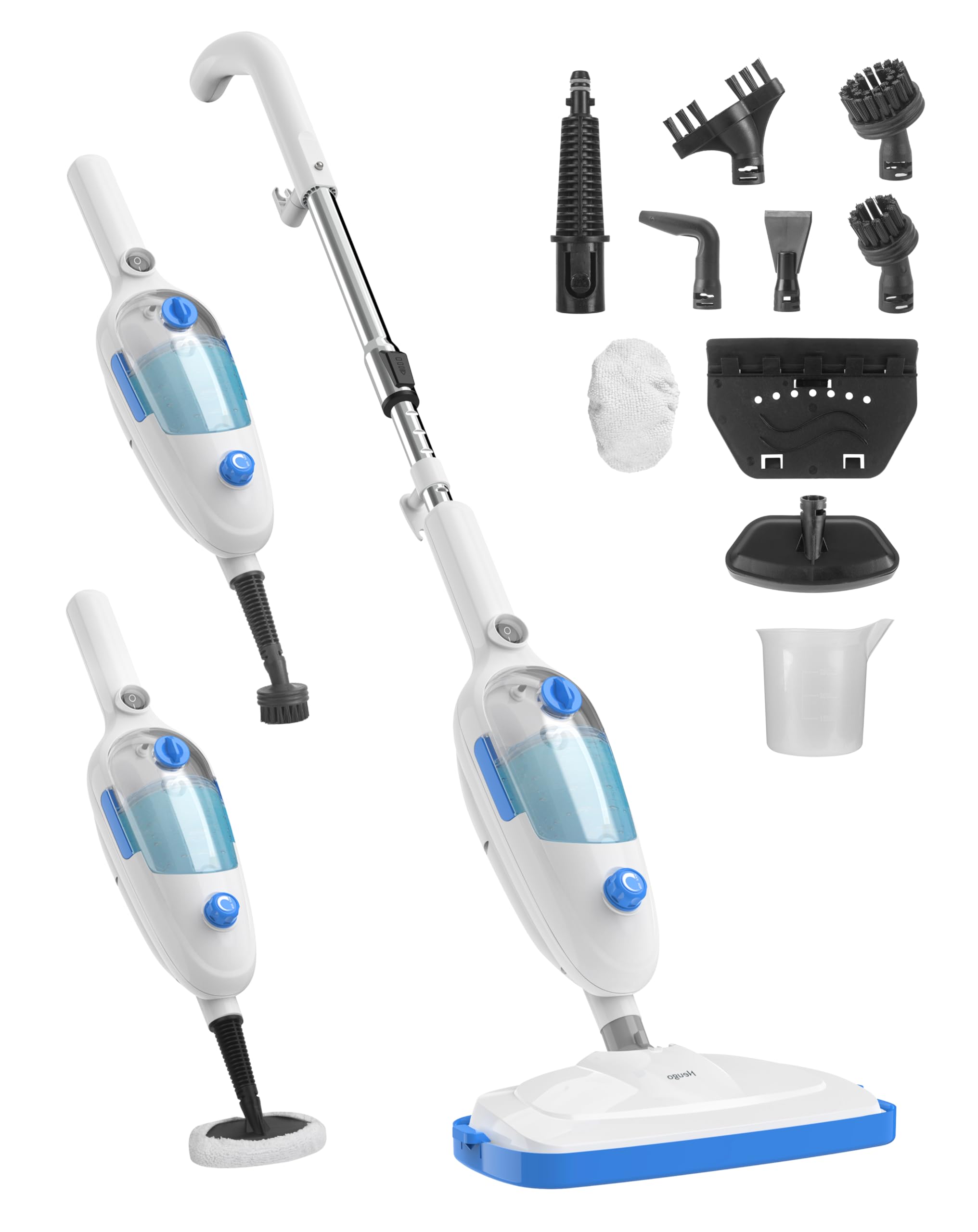 Steam Mop for Floor Cleaning, 10in1 Multi Purpose Handheld Steamer Cle