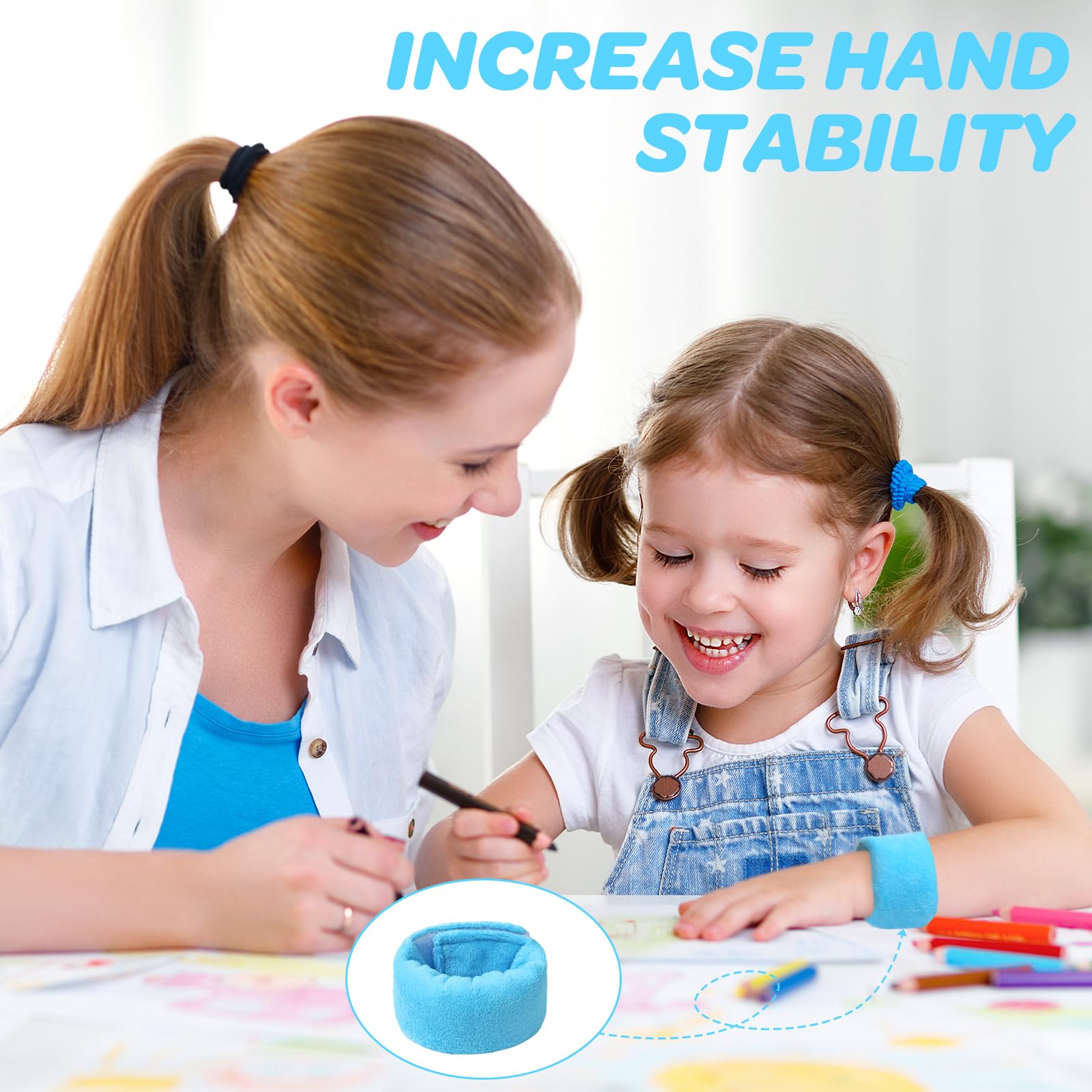 Two Pack Sensory Weighted Bracelets for Kids with SPD ADHD and Autism, Deep Pressure Input for Calming and Focus, Increase Hand Stability and Sensory Awareness