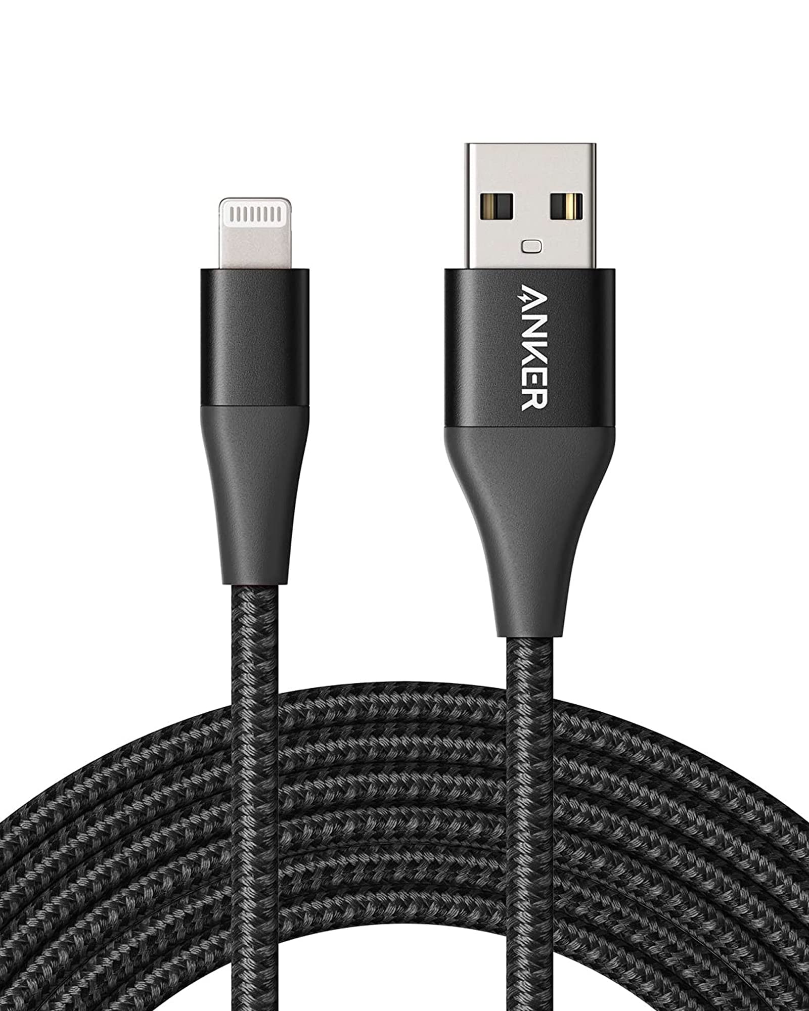 Anker Powerline+ II Lightning Cable (10 ft) MFi Certified Charger Cable, Extra Long iPhone Charging Cord, Compatible with iPhone SE / 11 Pro Max/Xs Max/XR/X / 8/7 / 6S, iPad, and More