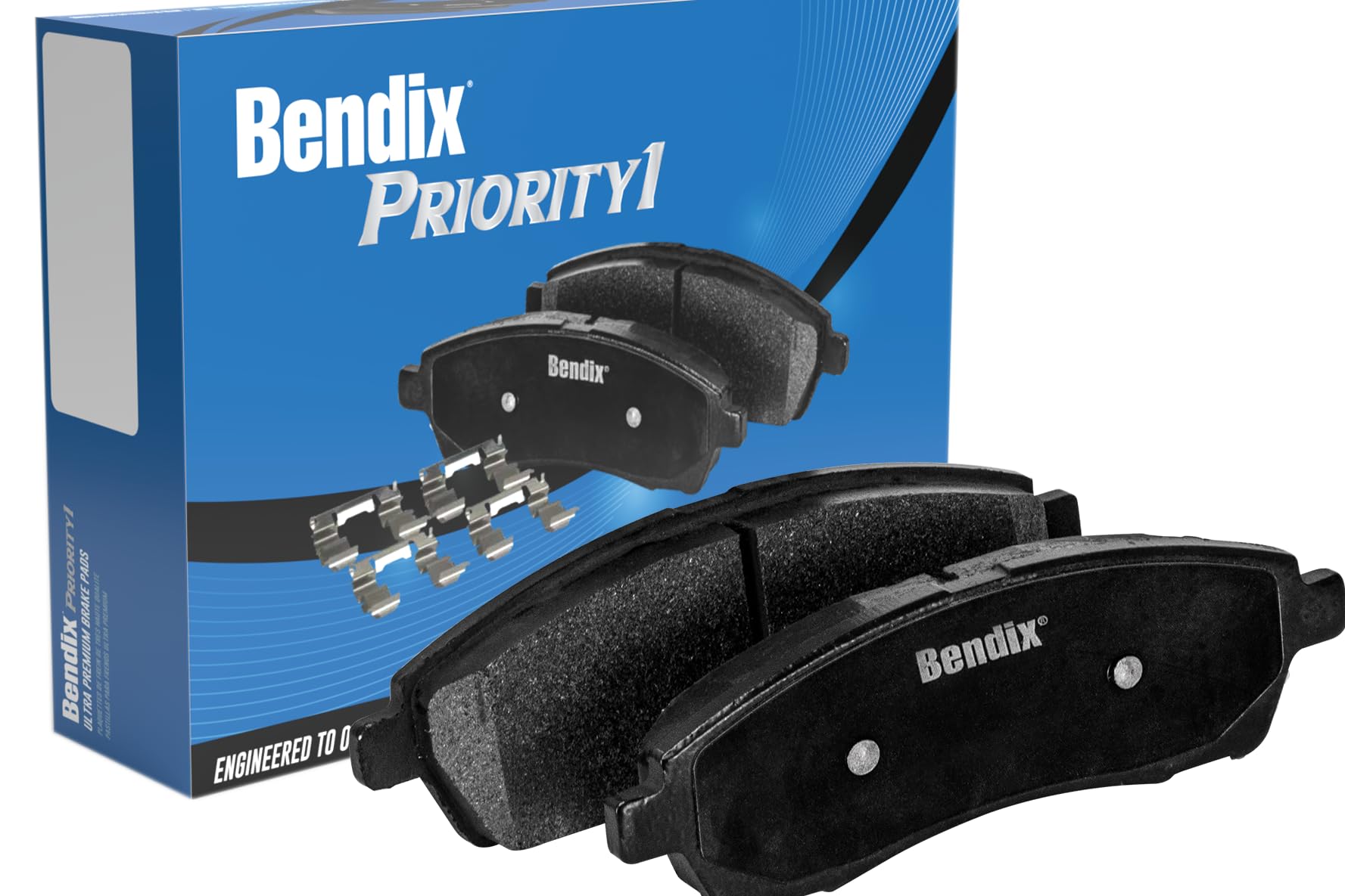 Bendix Priority1 CFC1211 Ceramic Front Brake Pads for Pontiac Vibe 2010-2009, Scion iM 2016, tC 2016-2011, Toyota Corolla iM 2018-2017, Matrix 2013-2009, Mirai 2020-2016, RAV4 2018-2006