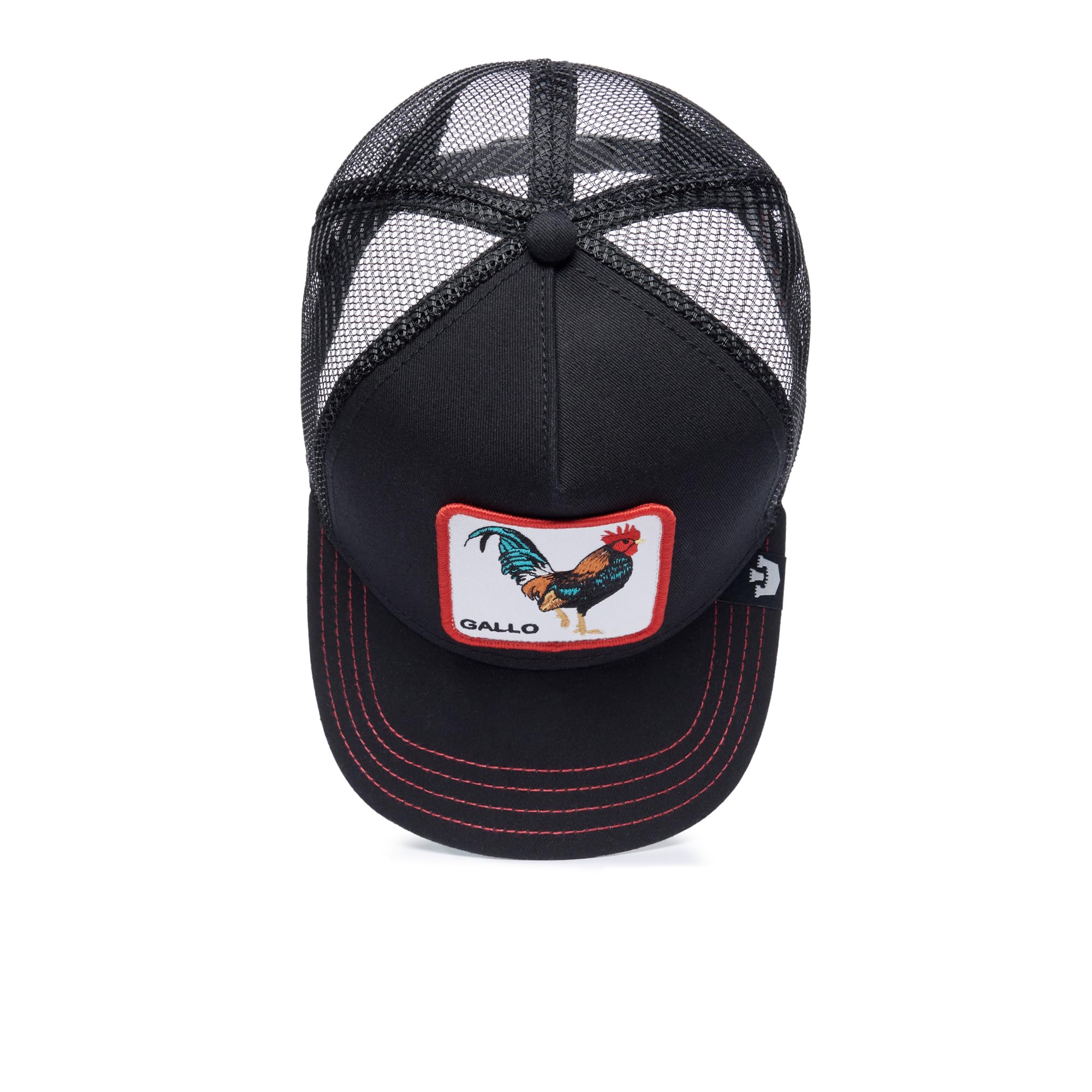Goorin Bros. The Farm Unisex Spanish-Language Adjustable Mesh Trucker Hat, Black (El Gallo), One Size