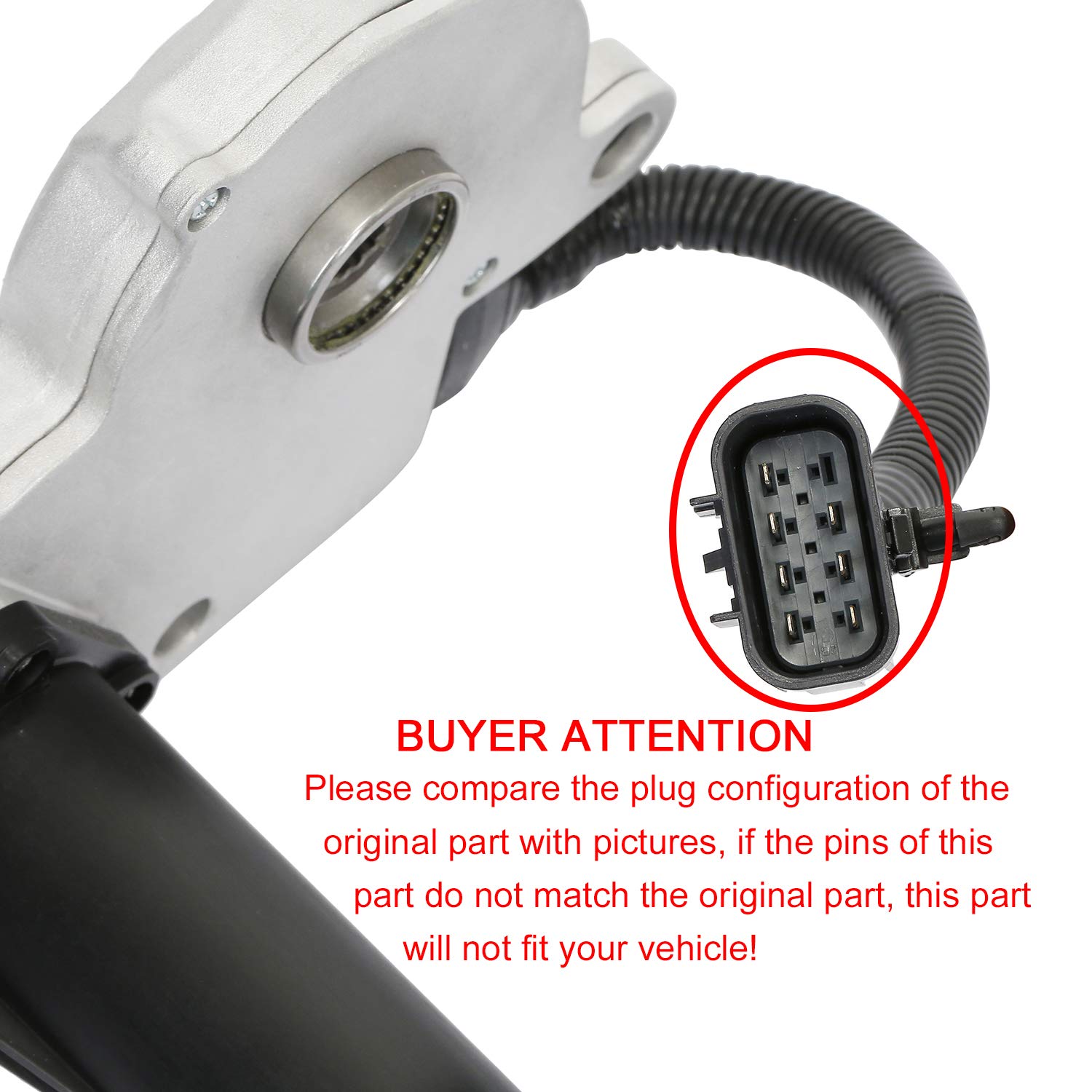 600-910 4WD Transfer Case Shift Encoder Motor | Replacement for 2003-2010 Chevy Silverado Suburban Tahoe GMC Sierra Yukon Cadillac Escalade | Replaces# 19125571, 19125640, 600-910