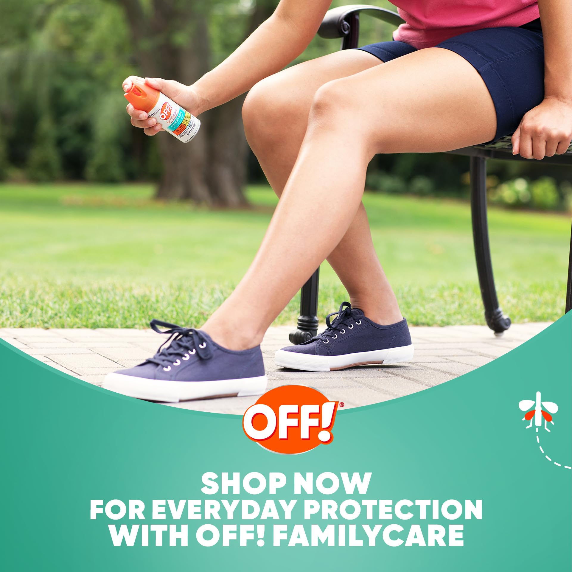 OFF! FamilyCare Insect & Mosquito Repellent Aerosol, Smooth and Dry Formula Bug Spray, Provides up to 6 Hours of Protection, 4 oz