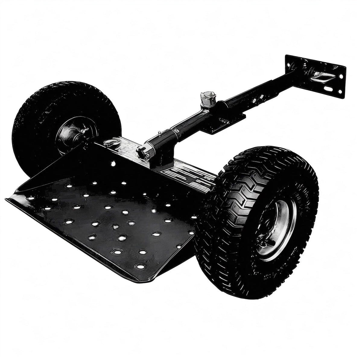 Jungle Jim's Jungle Wheels Lawn Mower Sulky for Lawn and Landscape Professionals (Black Jungle Wheels)