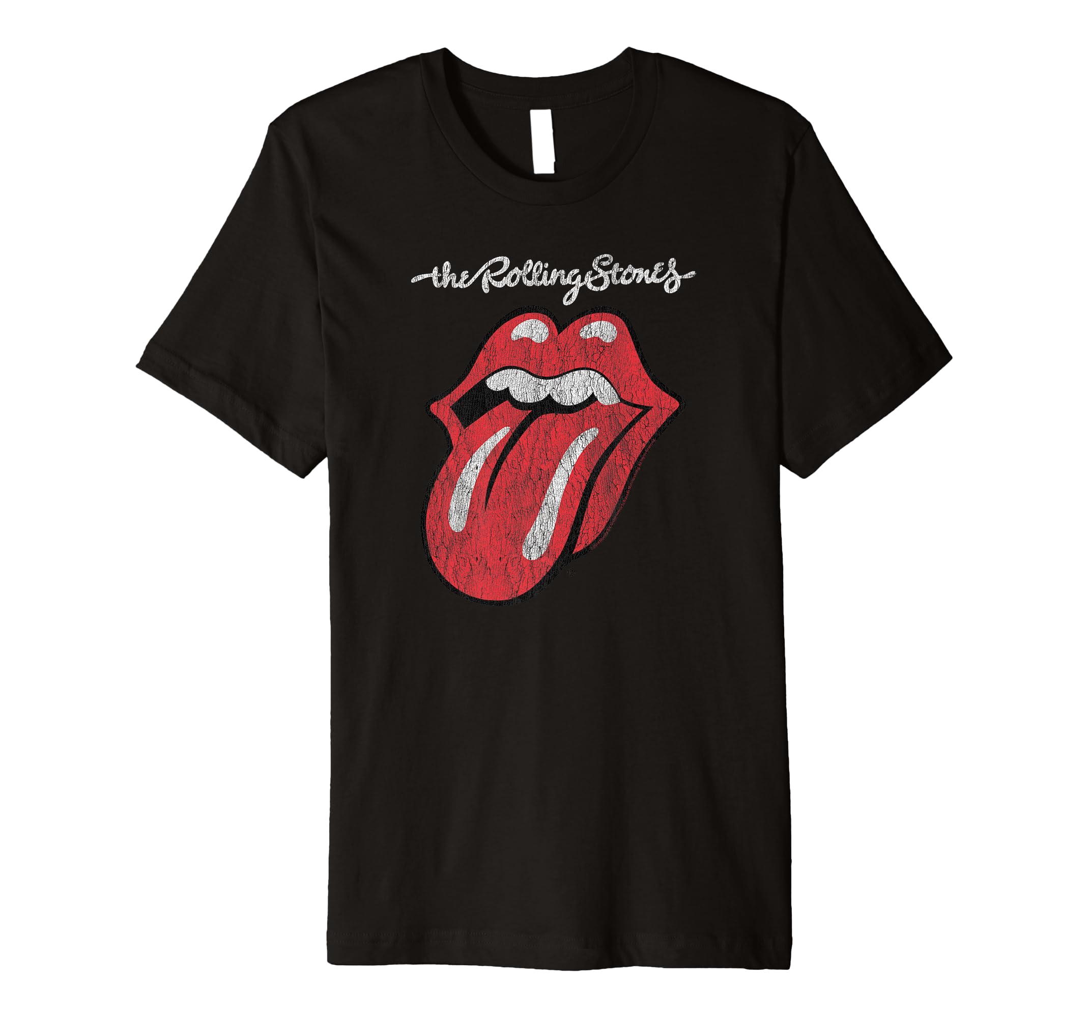 Rolling Stones Official Script Tongue Premium T-Shirt