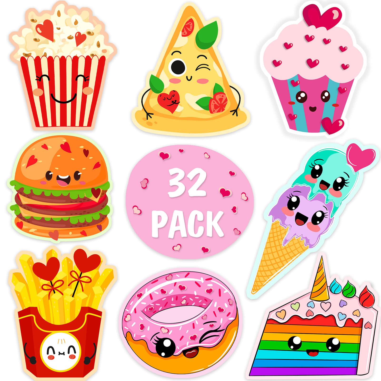 AREOK Kids Valentines Day Cards for Kids Classroom School Class - Valentines Day Gifts for Kids Classroom, Cute School Class Valentine's Day Exchange Cards for Kid Bulk, 32 Pack