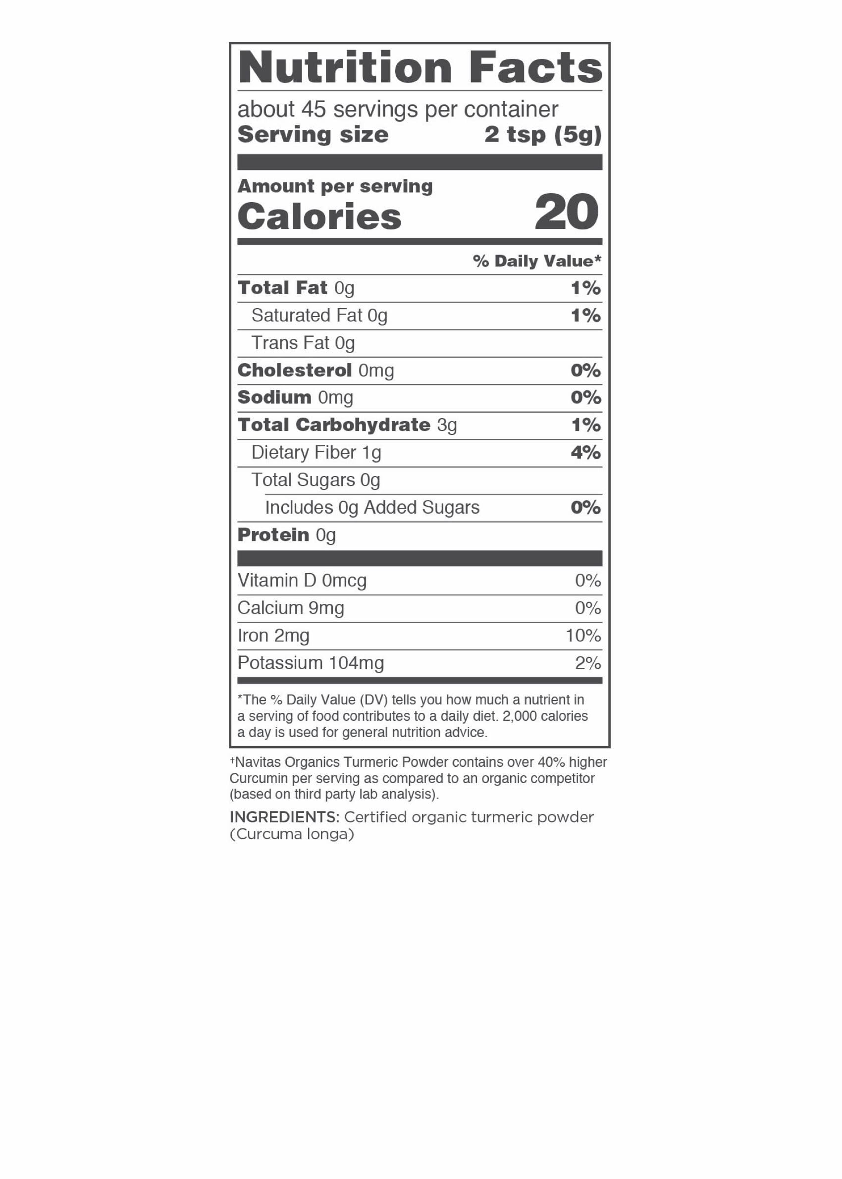 Navitas Organics Turmeric Powder, 8 oz. Bag, 45 Servings — Organic, Non-GMO, Gluten-Free…