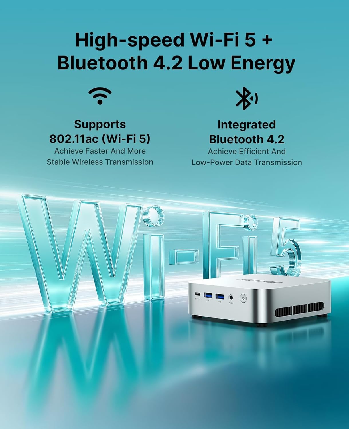 ACEMAGIC Mini Pc Computers Windows 11 Pro, Ryzen R2544 8GB DDR4 RAM 256GB SSD, Triple-Screen 4K Display WiFi 5 BT4.2 RJ45 for Home/Office/Business Mini Desktop