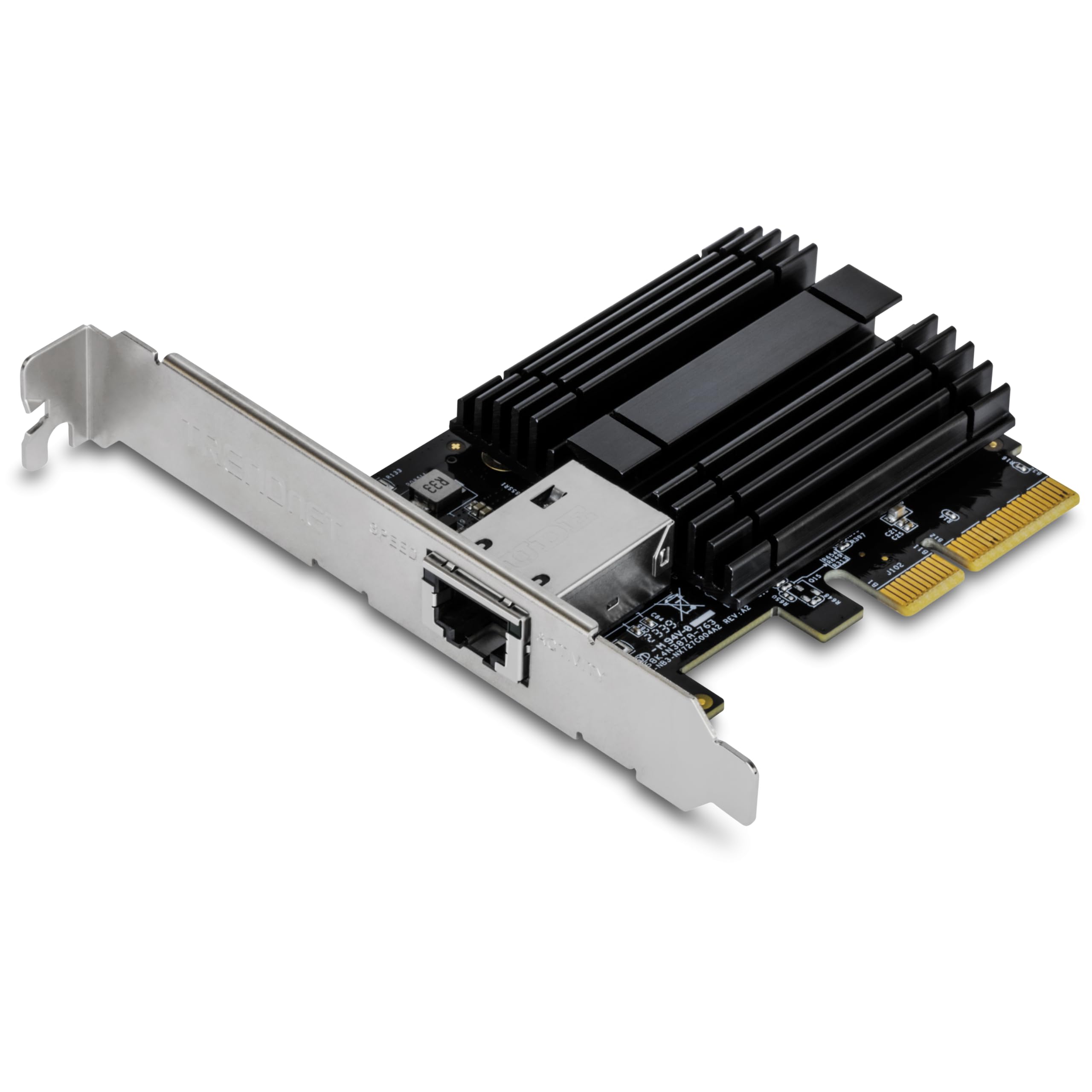 TRENDnet 10G PCIe Network Adapter, TEG-10GECTX, Convert a PCI Express Slot Into a 10 Gigabit Ethernet Port, 802.1Q VLAN Tagging, Windows and Windows Server Support