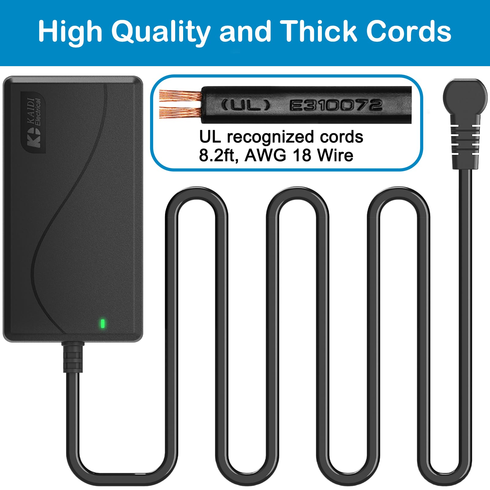 MineCtrl Recliner Power Supply, Model KDDY008F Kaidi AC/DC Switching Power Supply Transformer 29V 2A Adaptor for Lift Chair or Power Recliner Limoss Okin