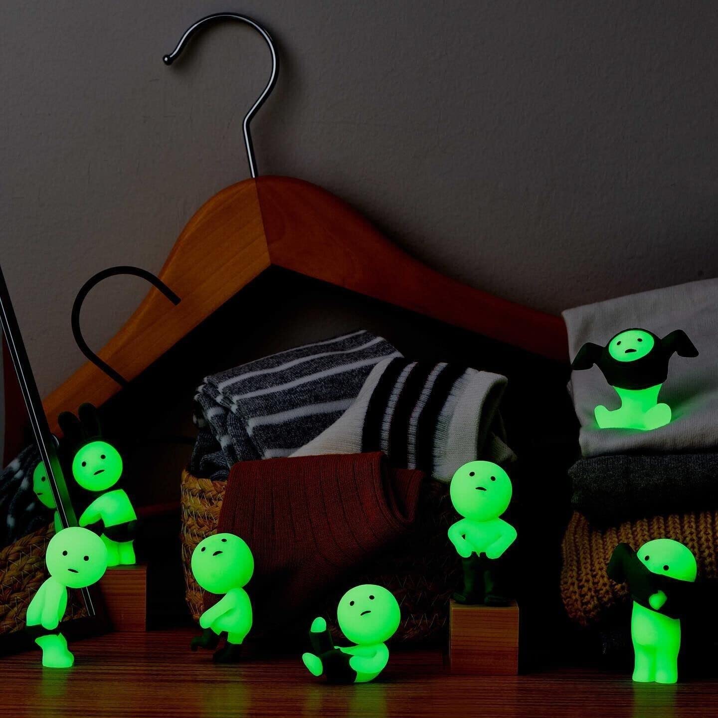 Smiski Dreams Glow in The Dark Figure, Dressing Series, Random Style, 1 Pack