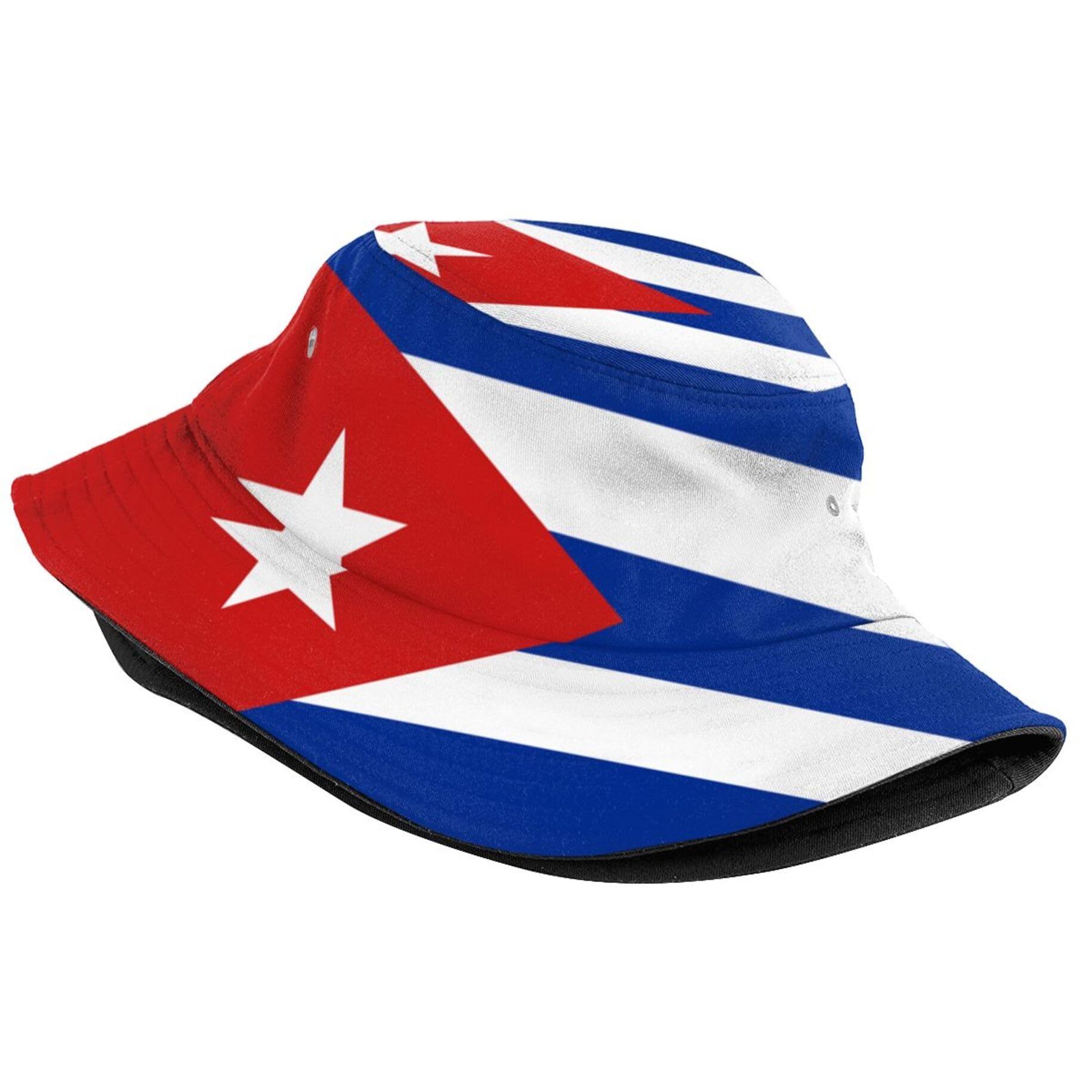 Cuba Flag Bucket Hat for Women Men Cuba Fisherman Hats Outdoor Summer Sun Protection Travel Hiking Caps
