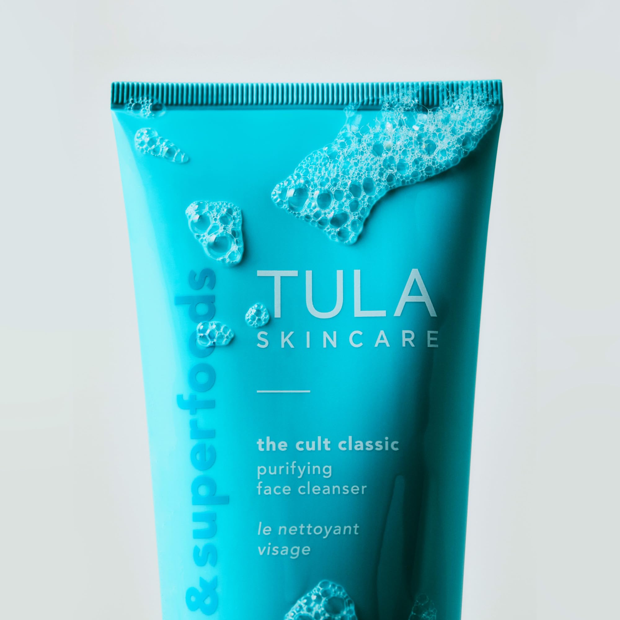 TULA Skin Care Cult Classic Purifying Face Cleanser - Supersize, Gentle and Effective Face Wash, Makeup Remover, Nourishing and Hydrating, 6.7 oz.