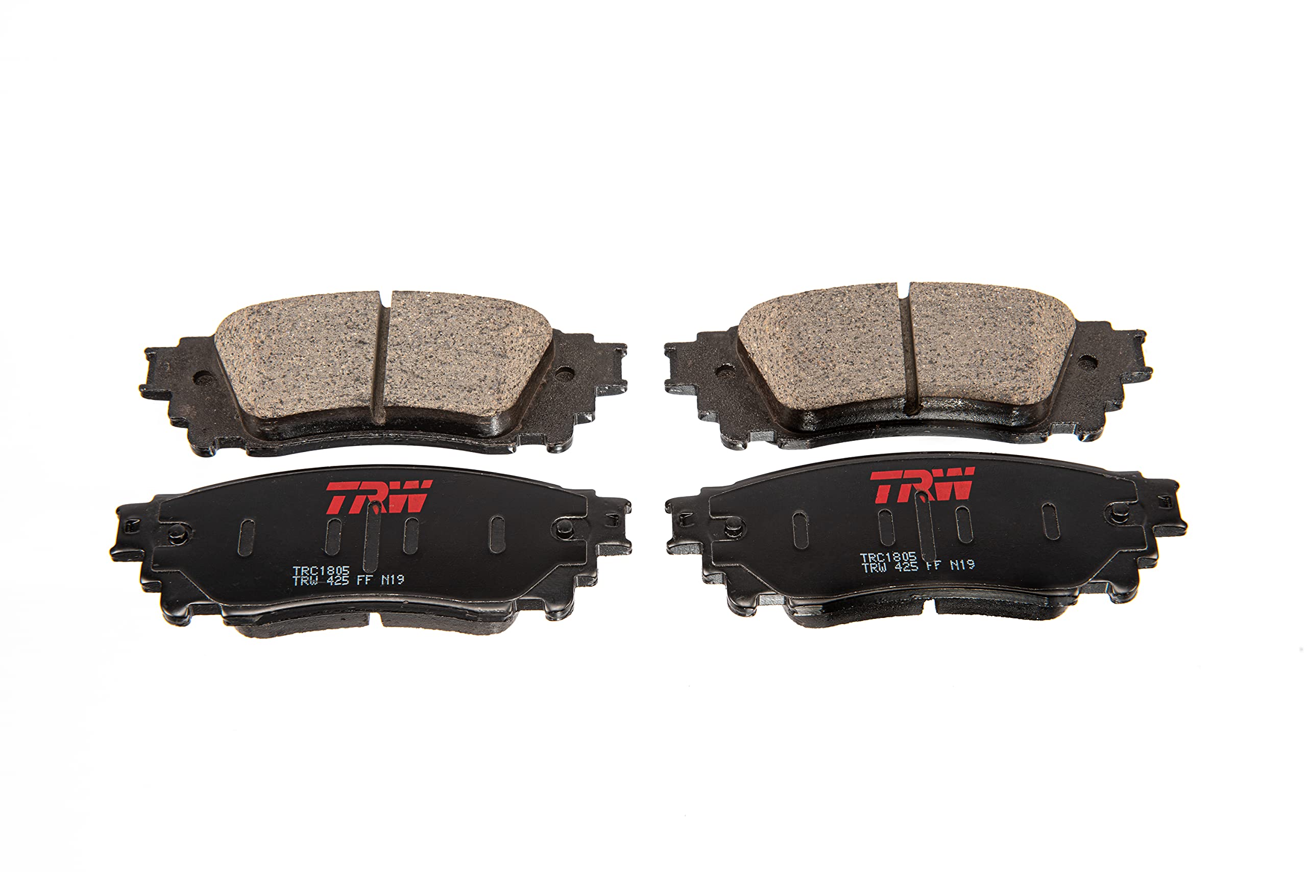 TRW Pro TRC1056 Disc Brake Pad Set For Dodge Charger 2006-2010, Front, And Other Applications