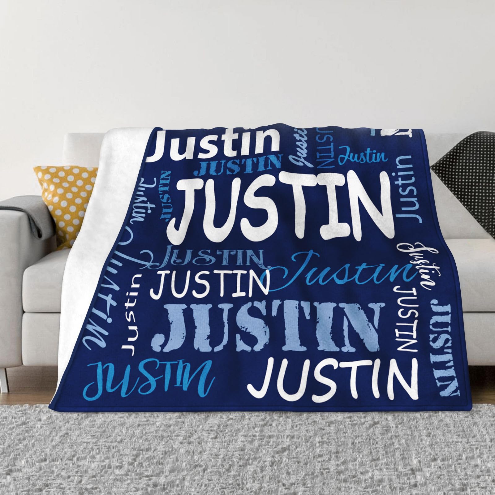 Corissy Ships Next Day, Personalized Blankets and Throws Custom Blanket with Name Customized Flannel Blanket for Kids Christmas Blanket Gifts for Teen Girls Boys