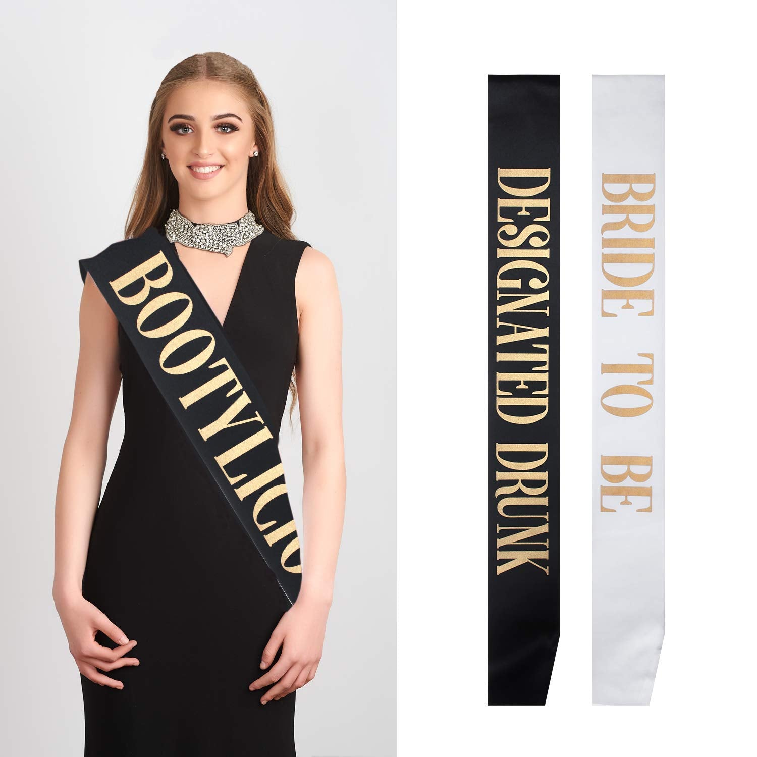 Snsowed 18 Pack Bachelorette Party Sashes, Bride Tribe Funny Bridesmaid Sash Set, Team Bride Sash, Maid of Honor Sash for for Bachelorette Hen Party and Bridal Shower Engagement Wedding Party