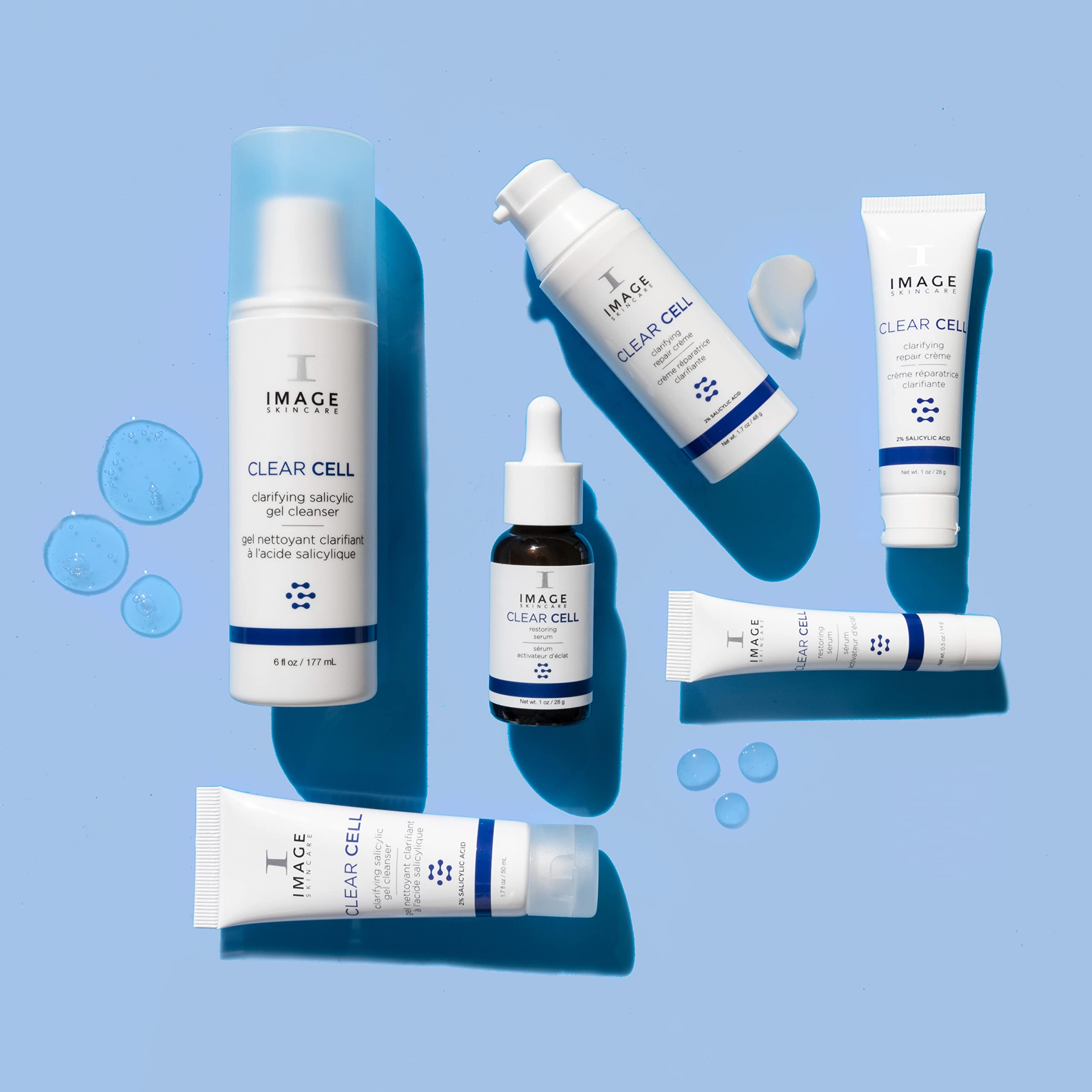 IMAGE Skincare, Clear Cell 3-Step Introductory Regimen Set for Clear Pores and Healthy Looking Skin, Holiday Ltd. Edition, White, 3.2 Ounce