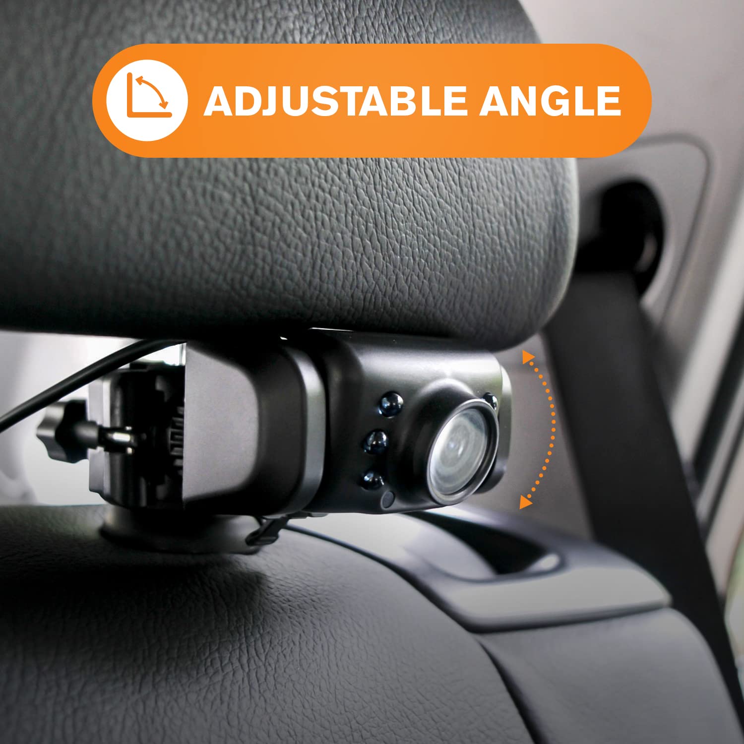 Yada | Car Portable Baby Monitor with Night Vision Cam, Wireless Transmission, Universally Compatible, 4.3” Digital Display, Mounts onto Headrest and/or Windshield