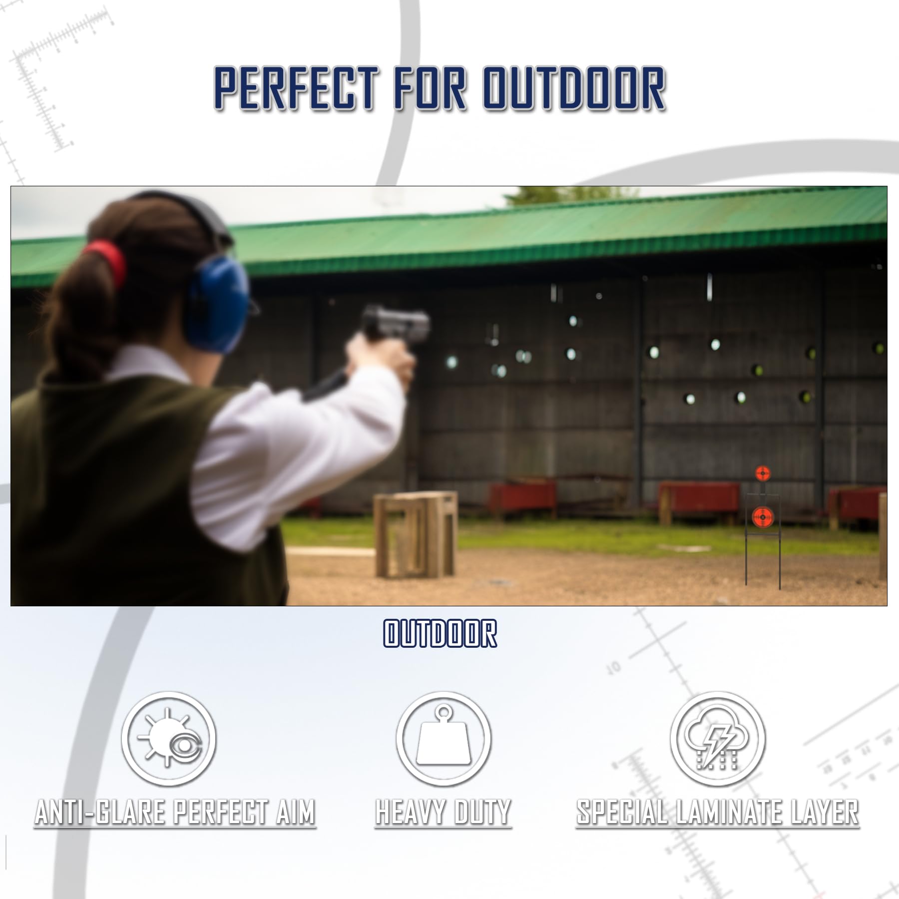 KNINE OUTDOORS 3/8 Inch Thick Double Spinner Shooting Target - Auto Reset Steel Target up to .44 Magnum Centerfire Handguns