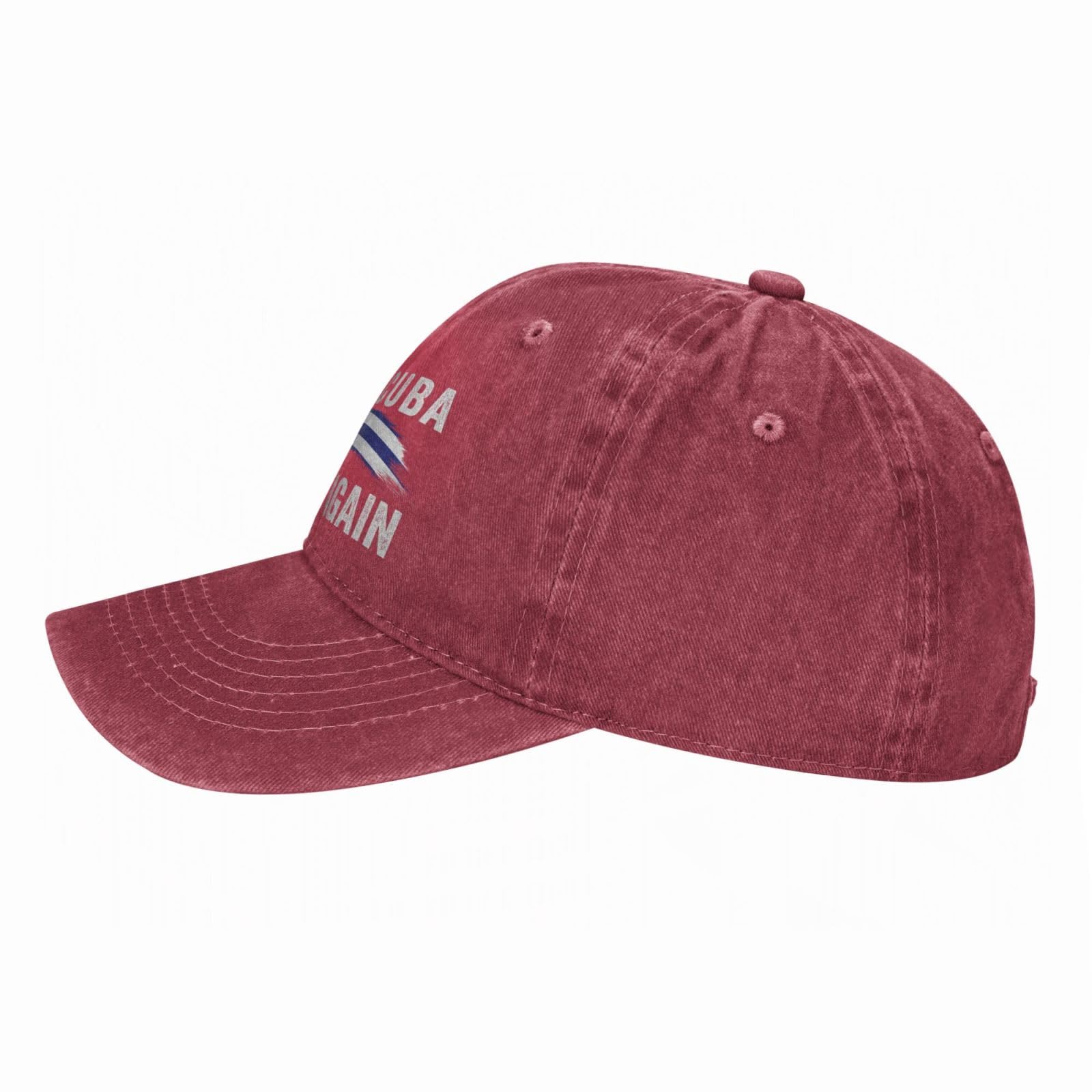 Make Cuba Great Again hat Cuban Flag Retro Cotton Cap Red