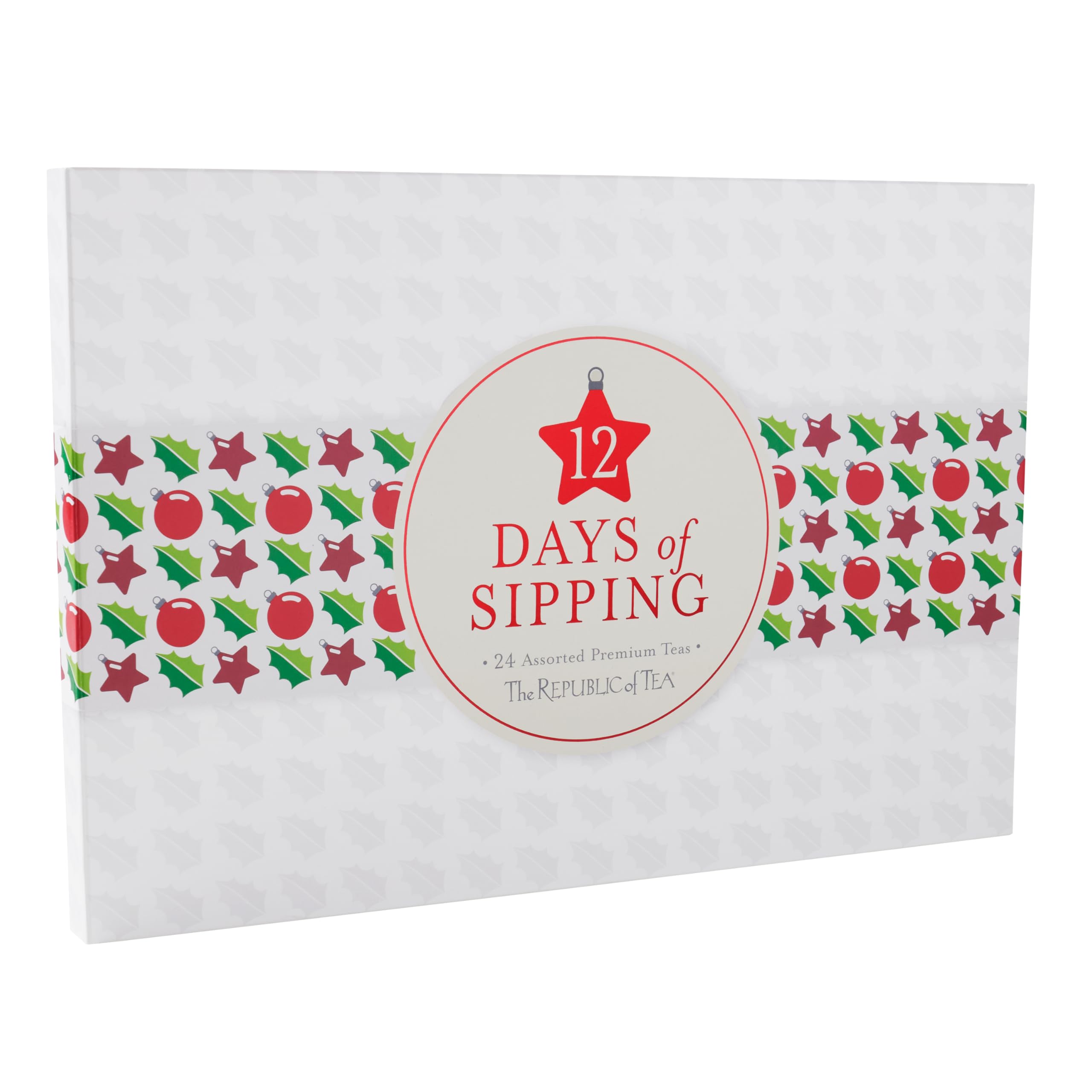 The Republic of Tea - 12 Days of Sipping Holiday Tea Gift Assortment, 24 Tea Bags, Countdown to Christmas Advent Calendar