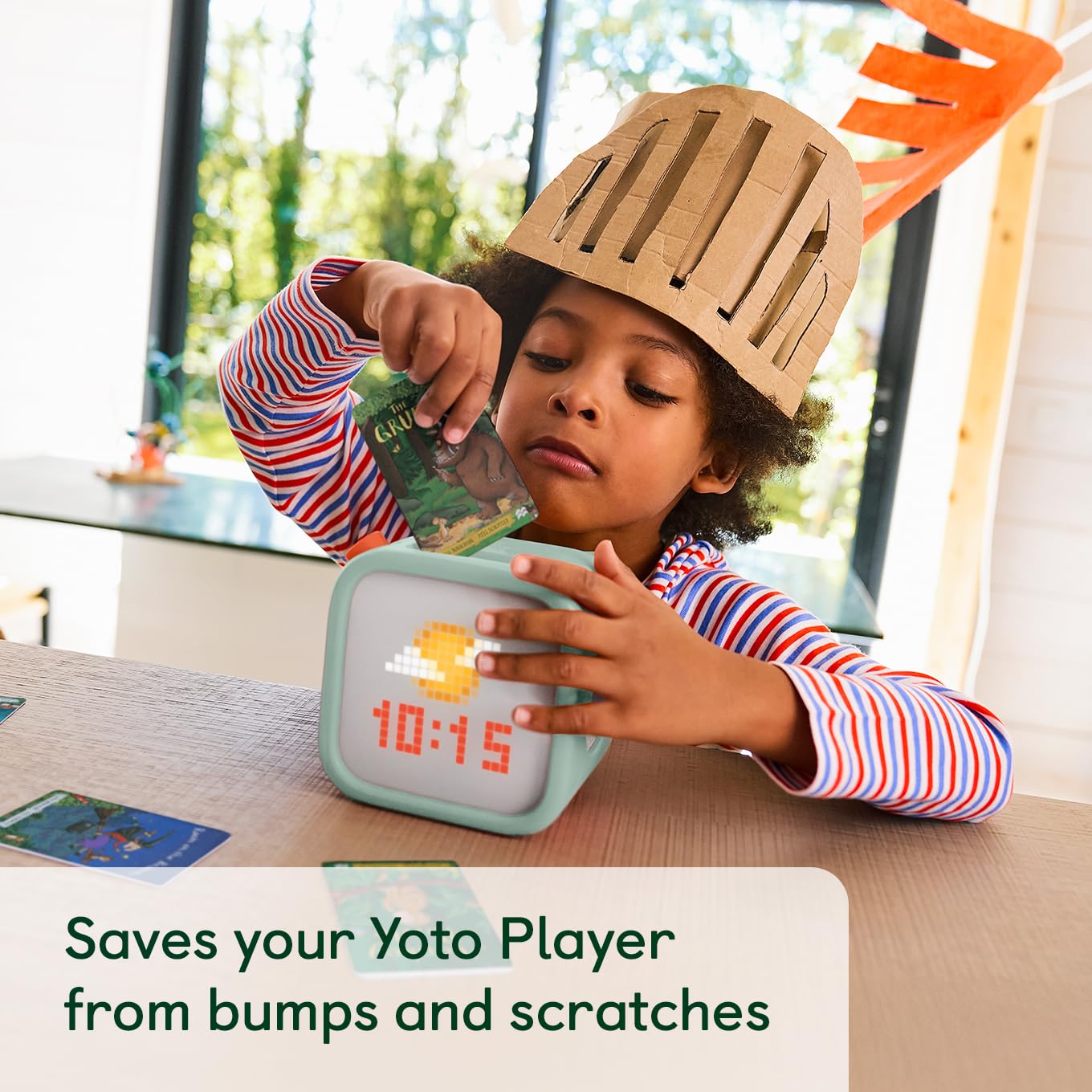 Yoto Adventure Jacket in Frog Soup Green (3rd Gen.) – Accessory for Kids Player, Fitted Protective Sleeve Case Carrier, Anti-Slip Silicone Skin Cover with Easy-to-Carry Handle