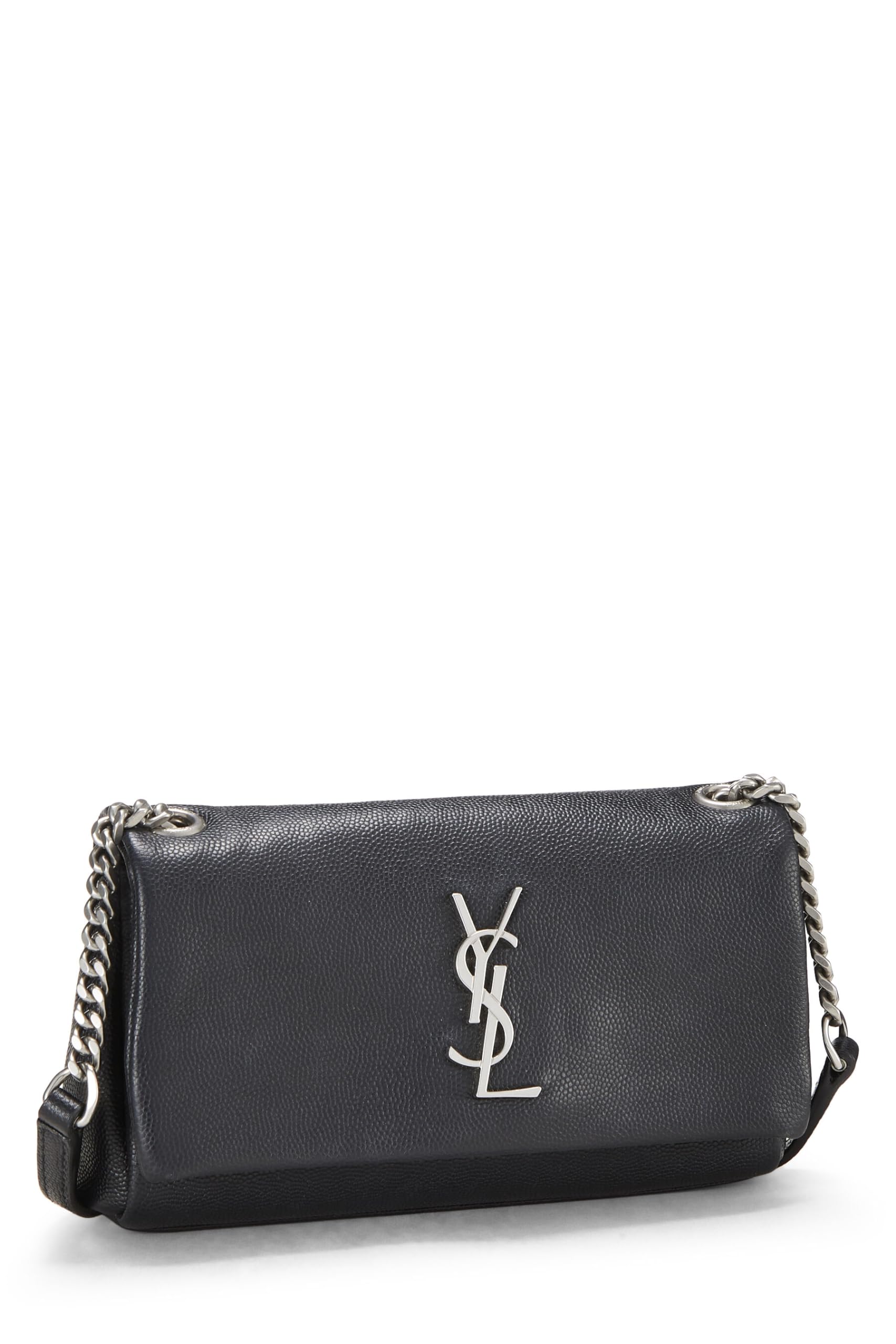 Yves Saint Laurent, Pre-Loved Black Leather West Hollywood Toy Bag, Black