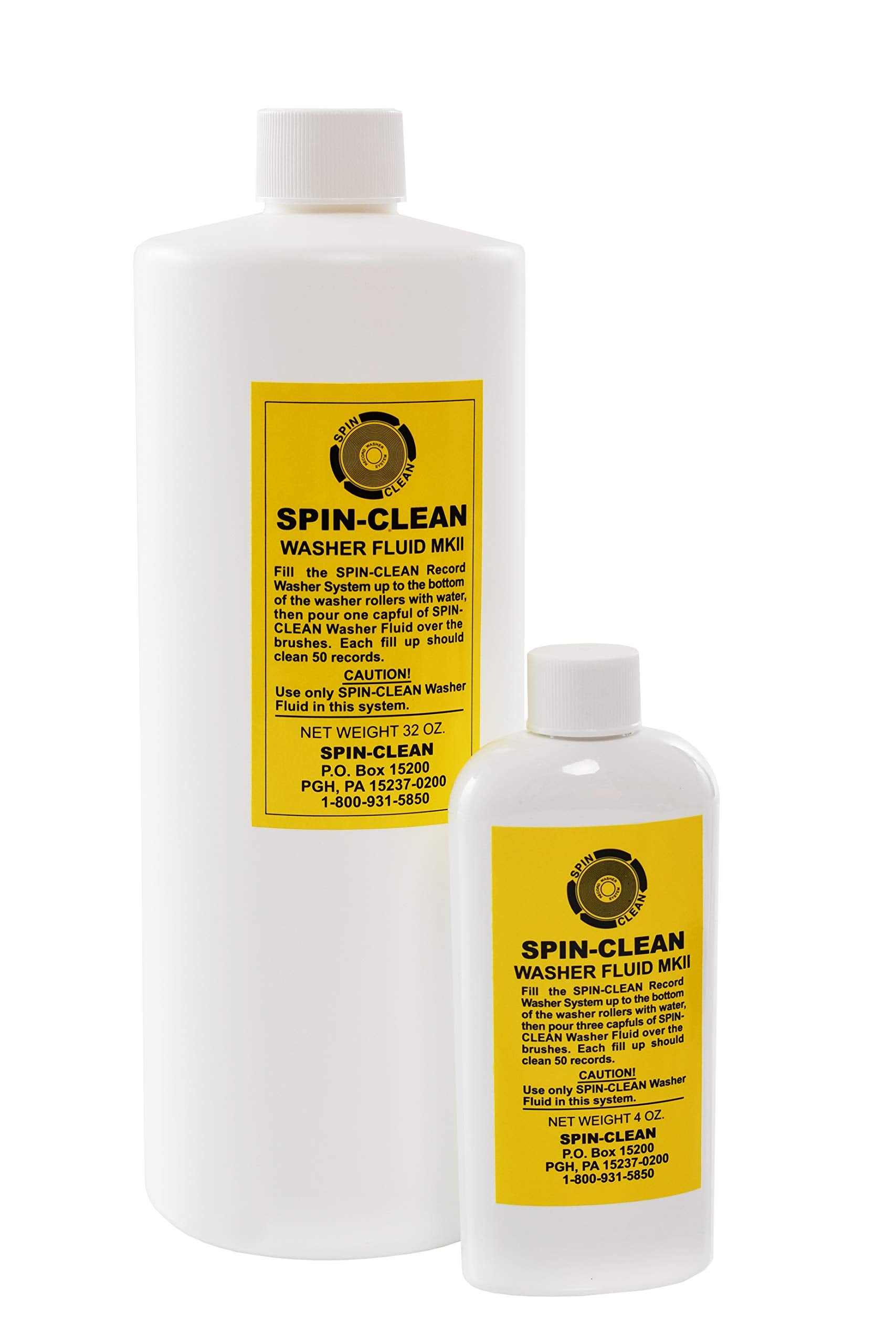 Spin-Clean Vinyl Record Washer Deluxe Kit | Offering Five Extra Drying Cloths, Extra 32oz. Fluid & Extra Brushes | Vinyl Record Cleaner | Perfect for 33, 48 & 78 RPM