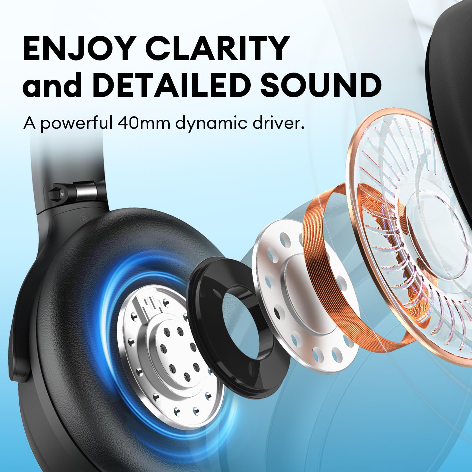 Edifier WH700NB Active Noise Cancelling Headphones - 68H Playtime - AI Call Noise Cancellation - Dual Device Connection - Lightweight & Foldable Design - Fast Charge - Bluetooth 5.3 - Black