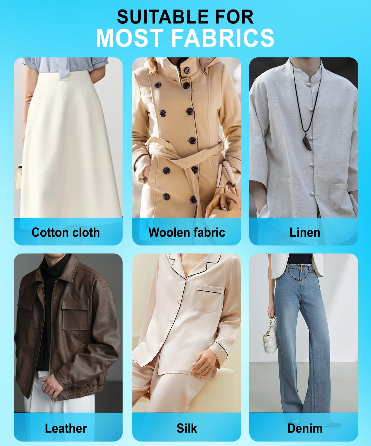 PHIXBEAR Double Sided Fabric Tape, 160Pcs Pre-Cutting Hem Tape No Sew No Iron, Fabric Adhesive for Fashion Dress, Cloth, Curtains, High Adhesive Sticky but Removable and Residue Free