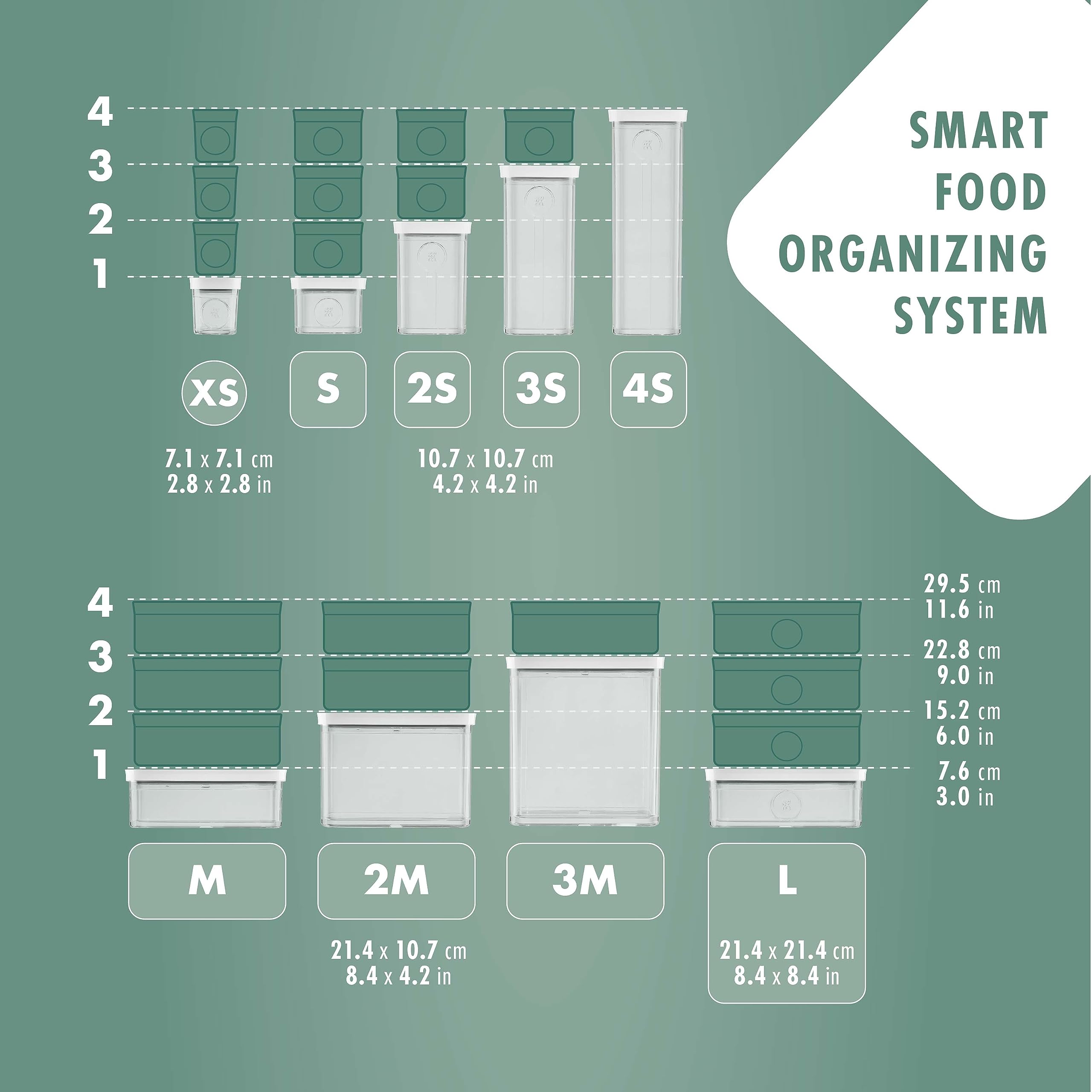 ZWILLING FRESH & SAVE CUBE Storage Container, Size M, Modular & Stackable Container, Airtight & Vacuum Storage, Dishwasher Safe, Transparent